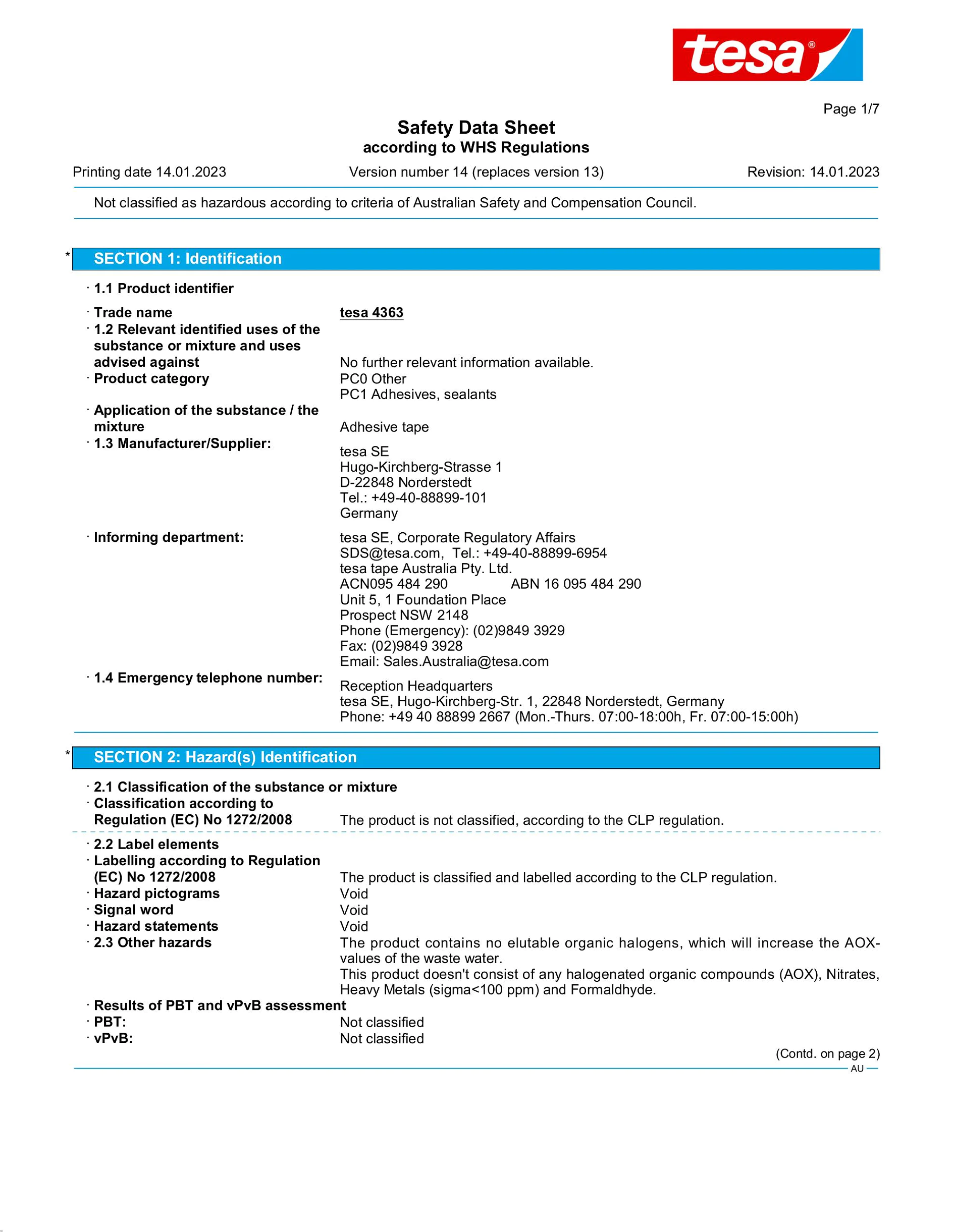 Safety data sheet_tesa® 04363_en-AU_v14