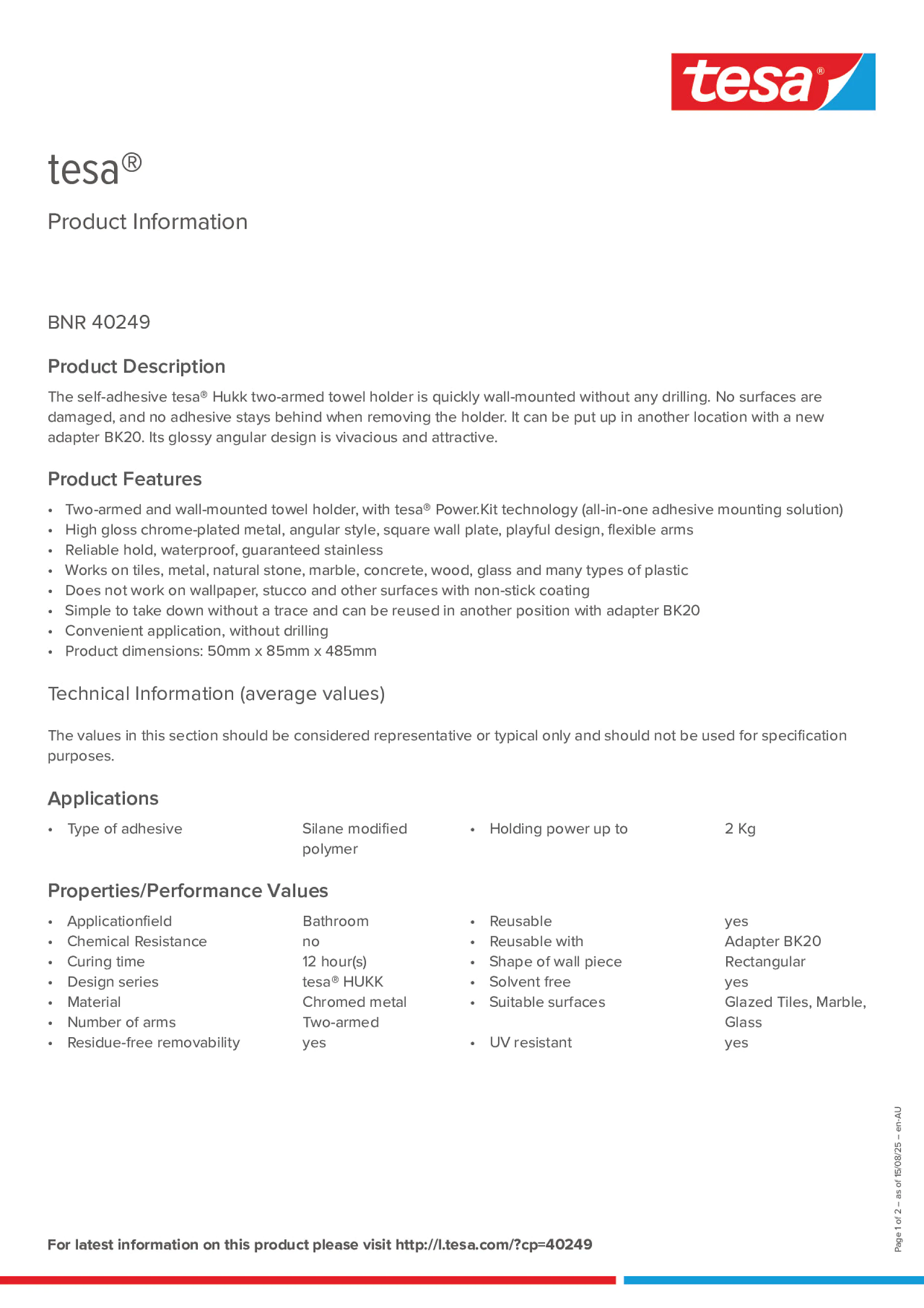 Product information_tesa® 40249_en-AU