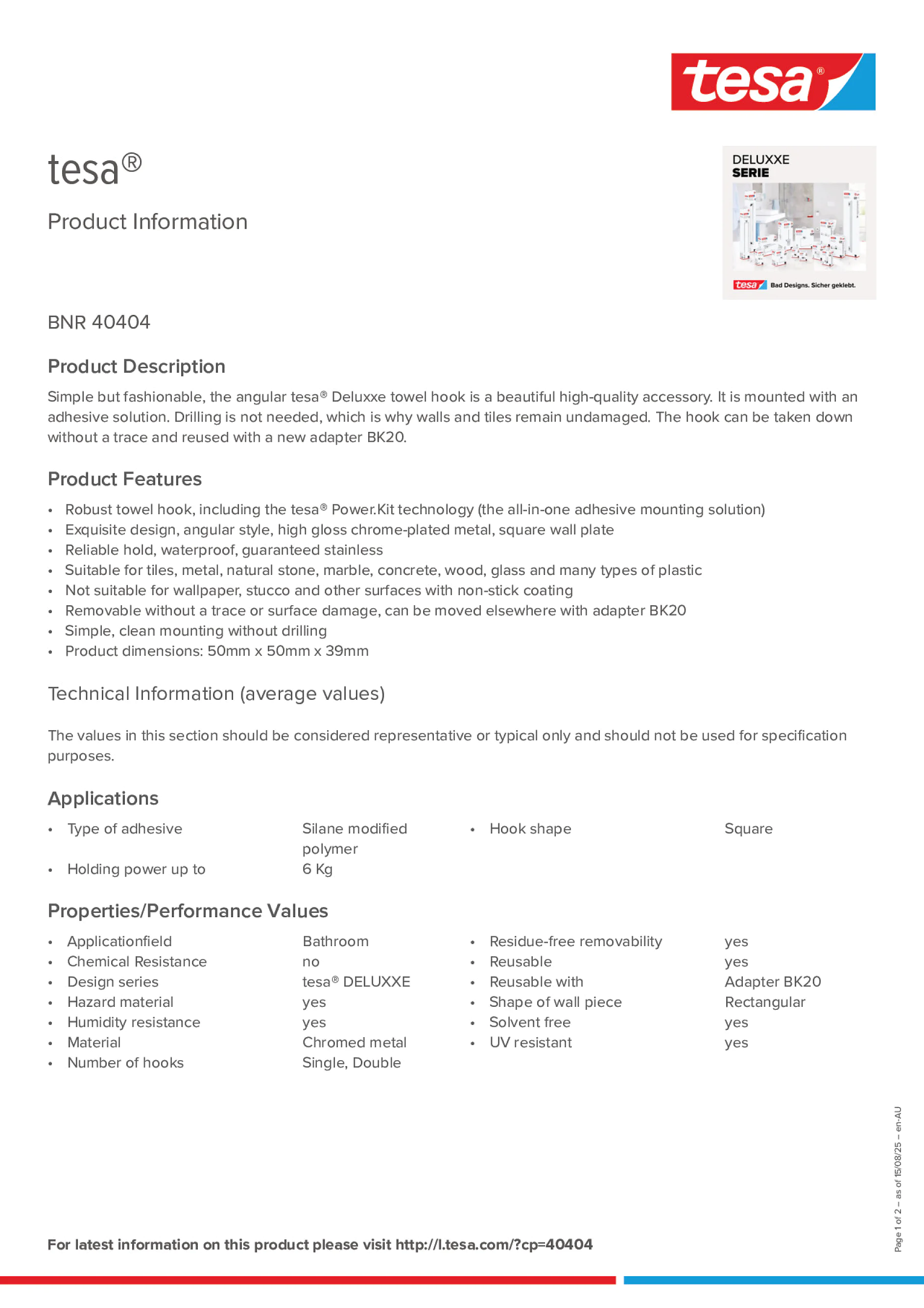 Product information_tesa® 40404_en-AU
