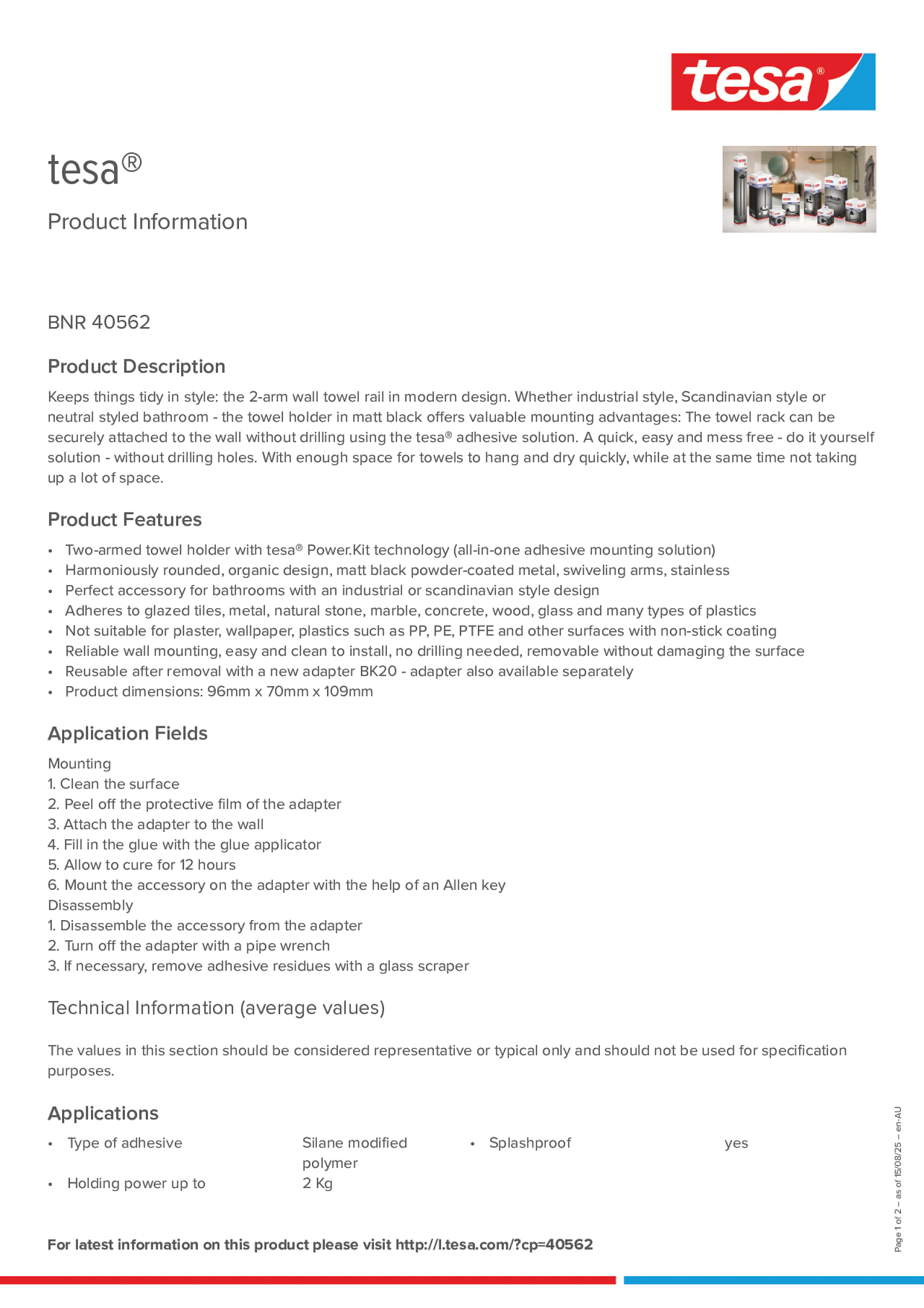 Product information_tesa® 40562_en-AU