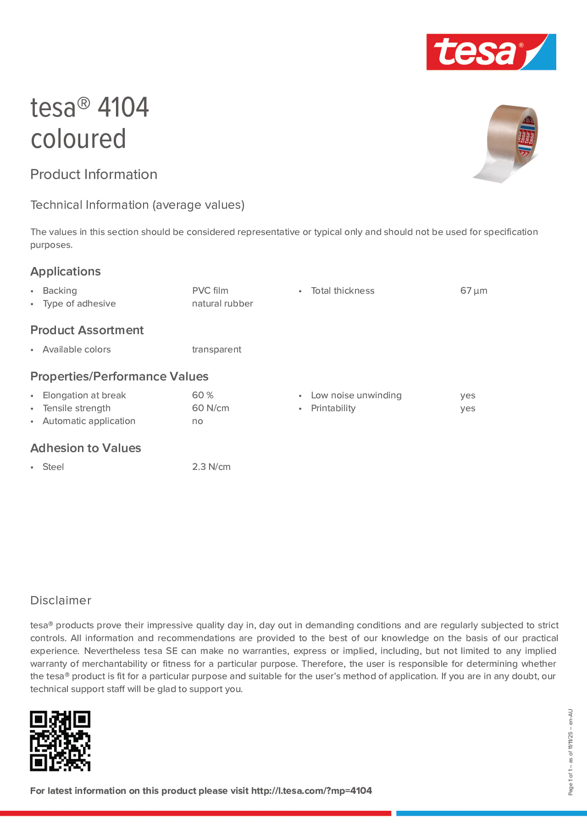 Product information_tesa® 04104_en-AU
