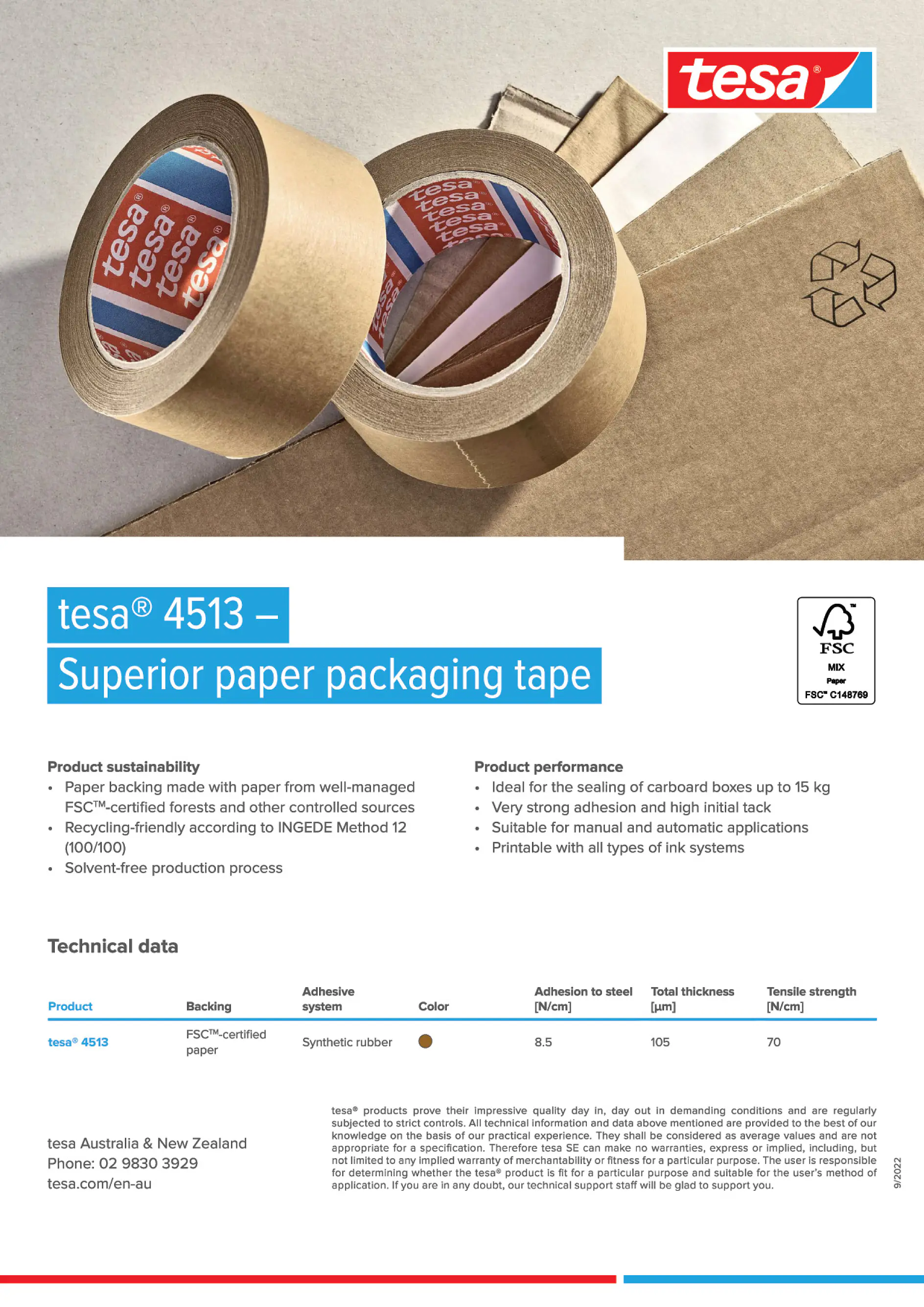 tesa 4513 superior packaging