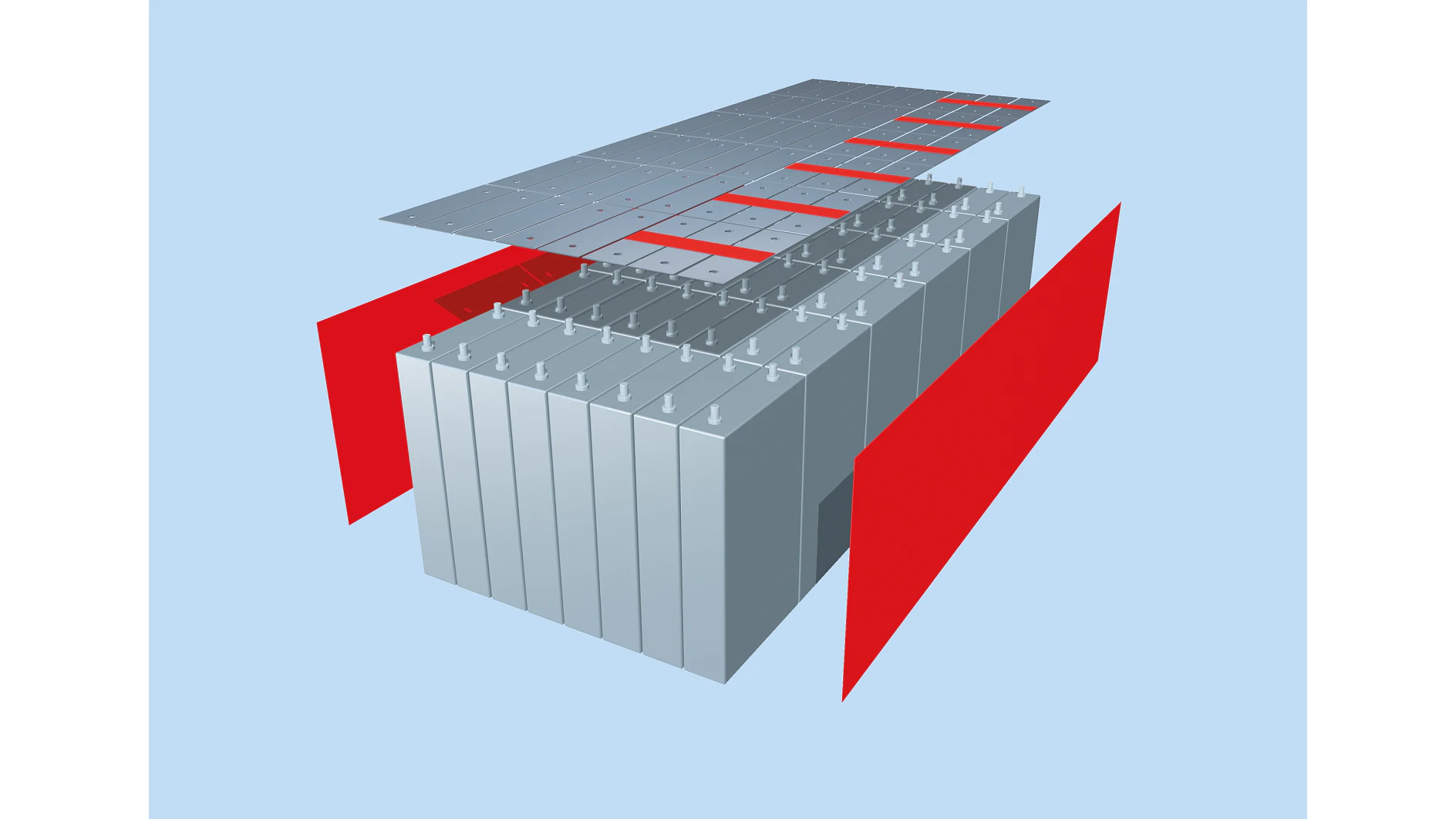 Wrapping of battery block