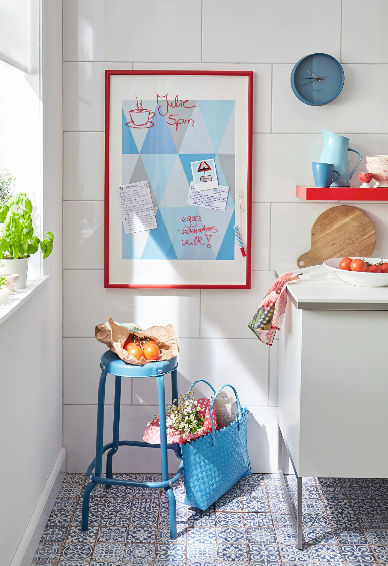 Enjoy your framed graphic memo board!