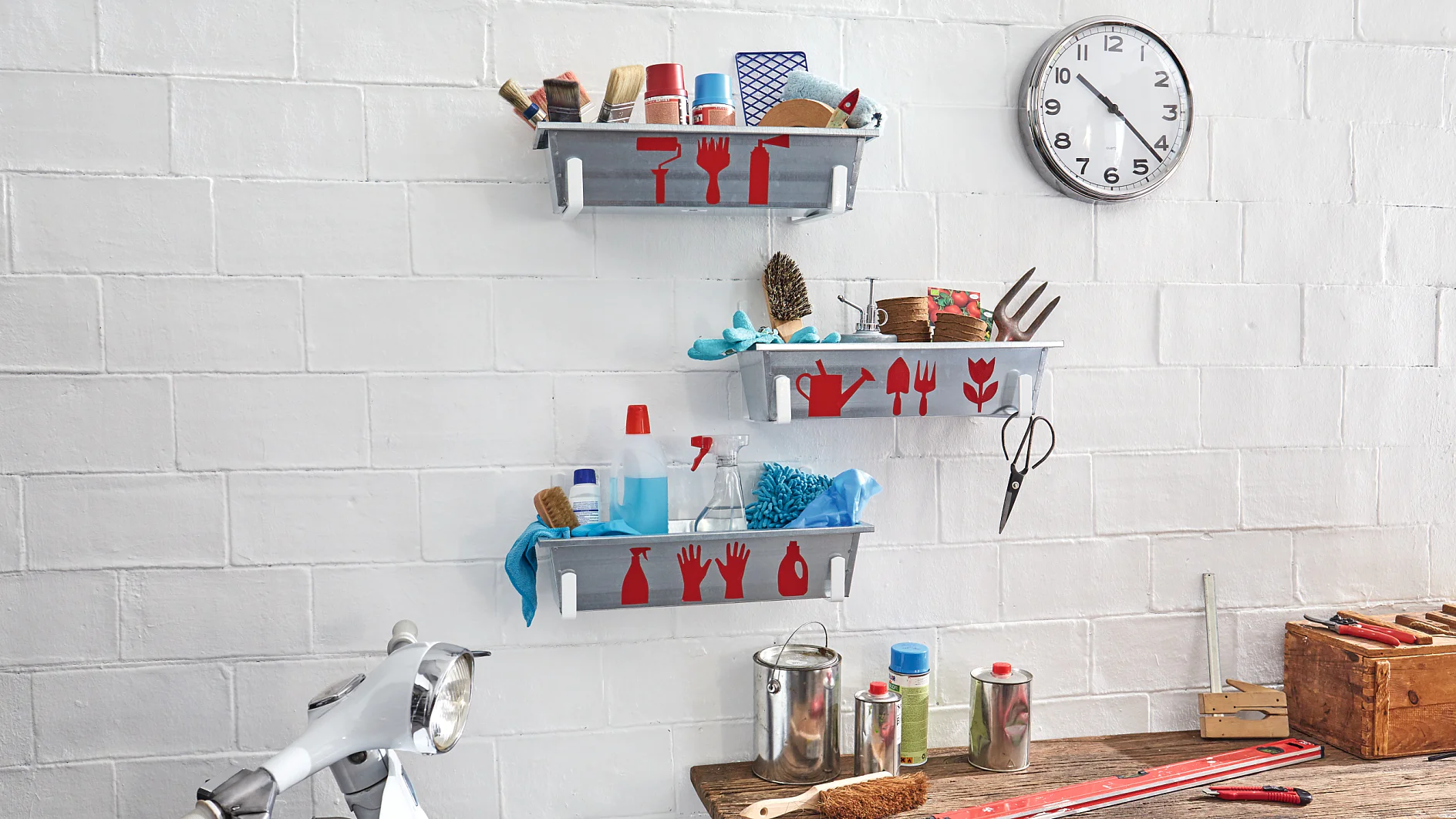 DIY garage storage boxes