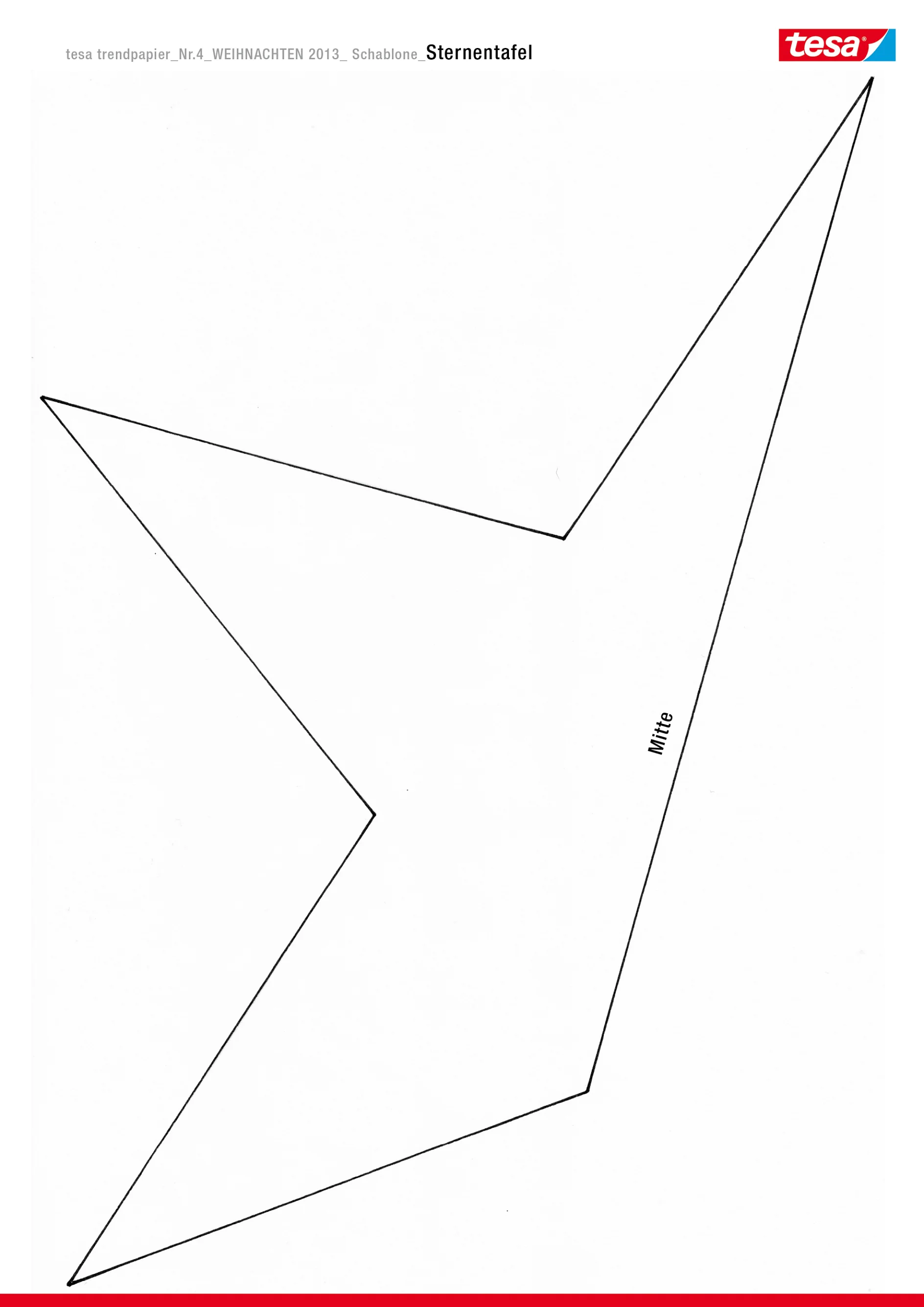 Star Stencil Template