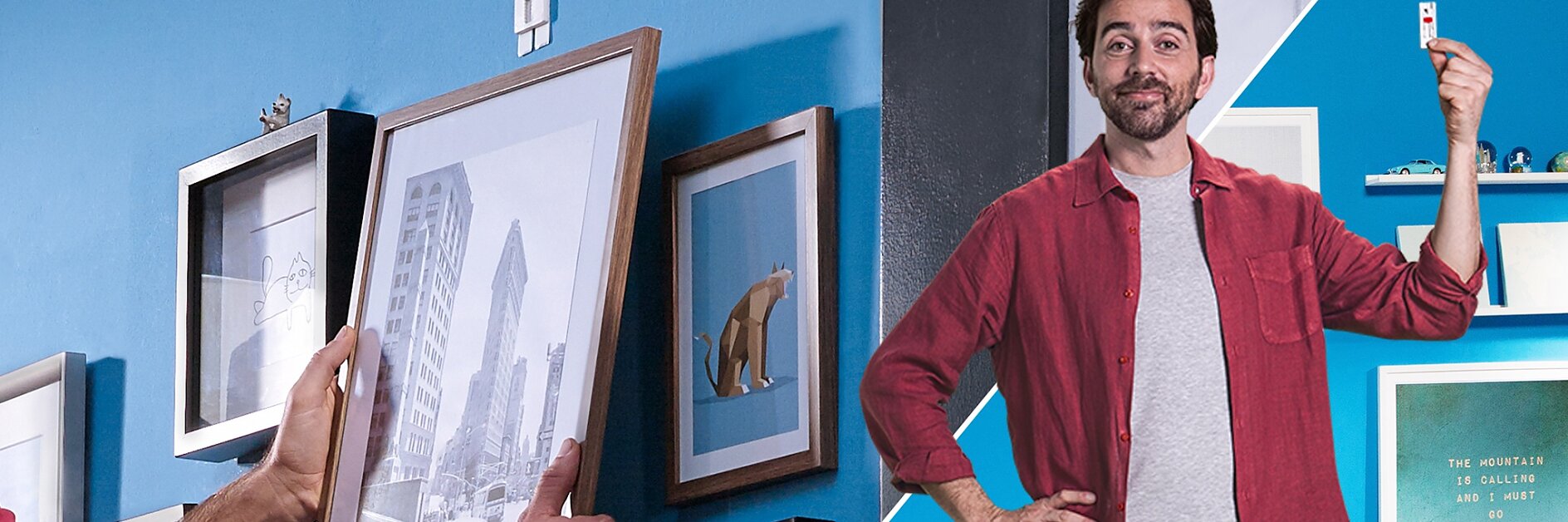 The smart mounting system for easy mounting without drilling