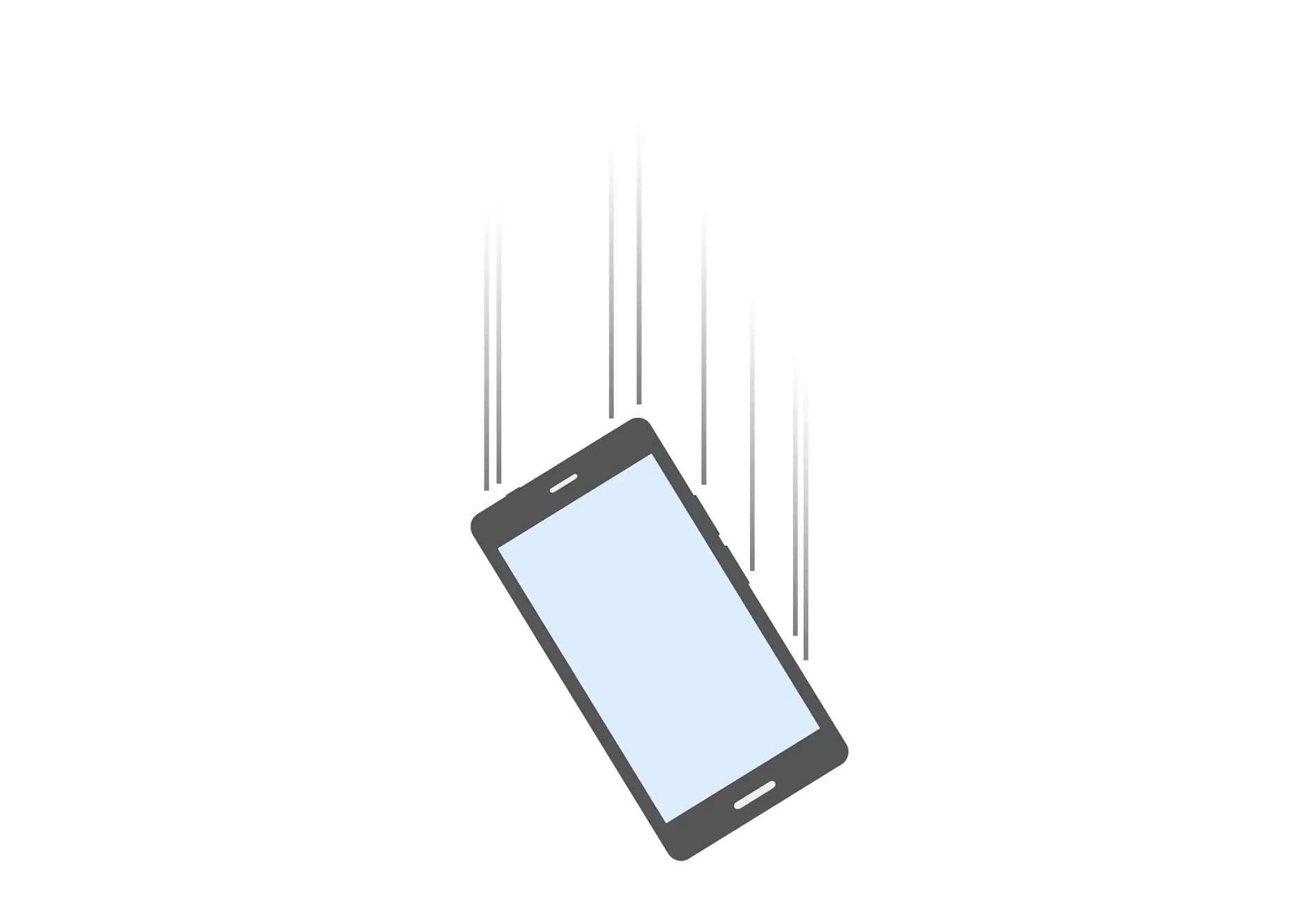 Falling smartphone