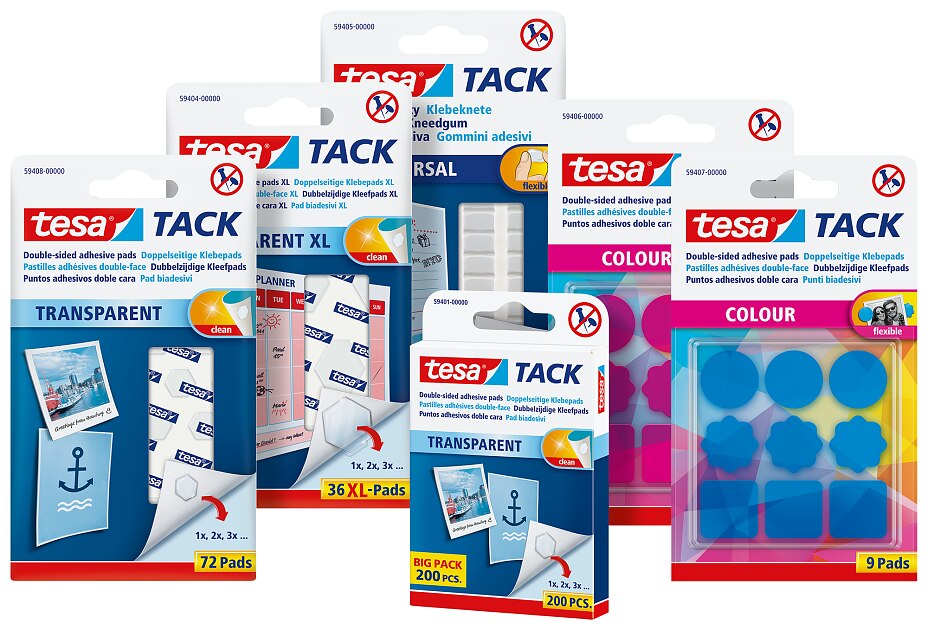 tesa TACK assortment New additions complete the tesa TACK Assortment