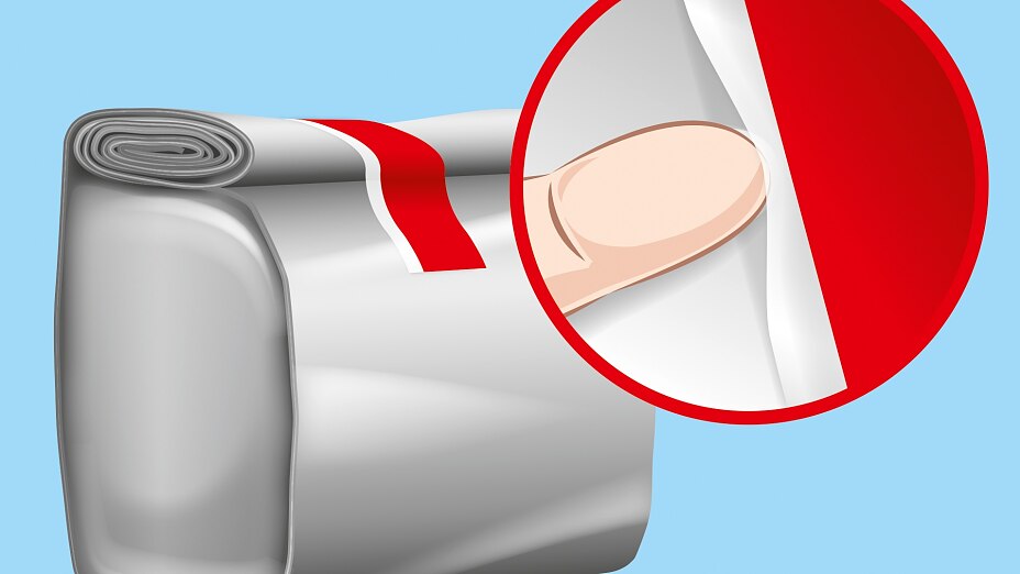 Resealable Bag Closure Fingerlift The effective tesa lift & reseal function is ideal for easy and multiple bag closures