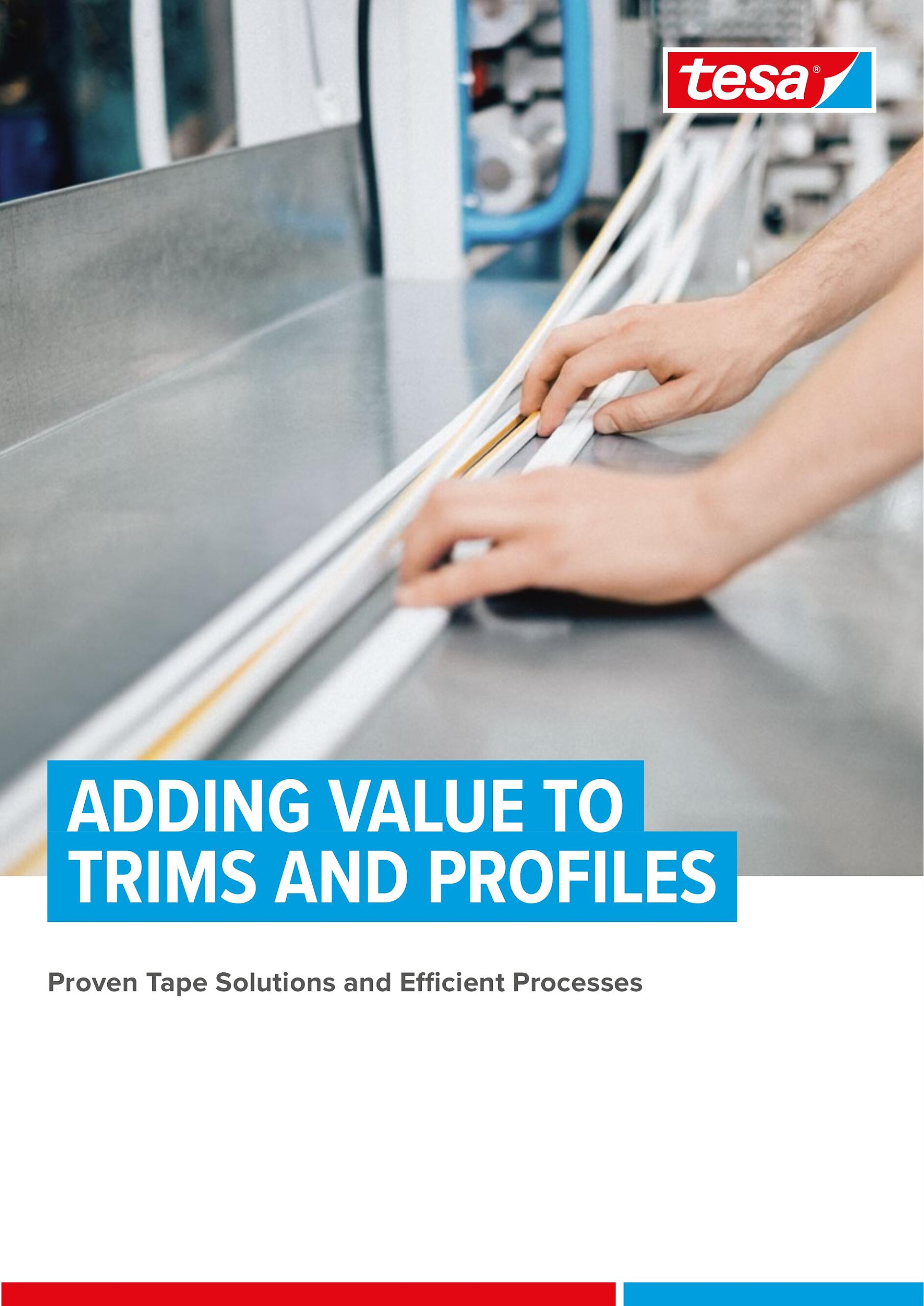 8 Page folder with Adhesive Tape Solutions to Optimise Production Processes