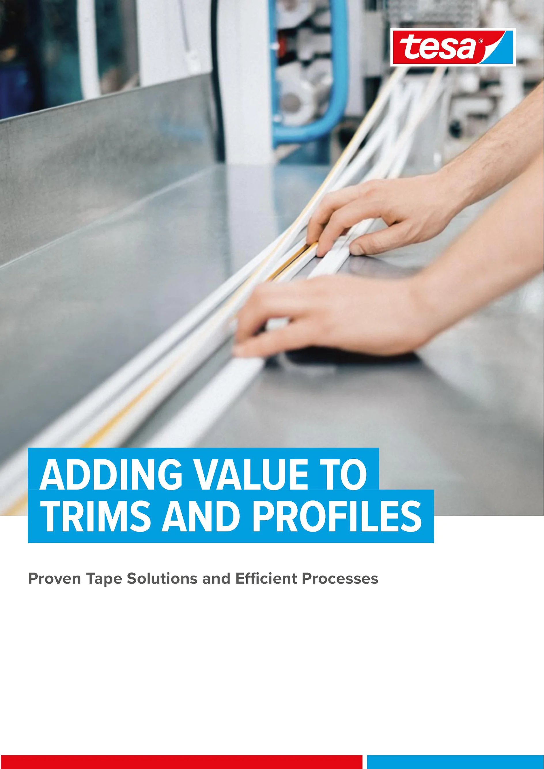 8 Page folder with Adhesive Tape Solutions to Optimise Production Processes