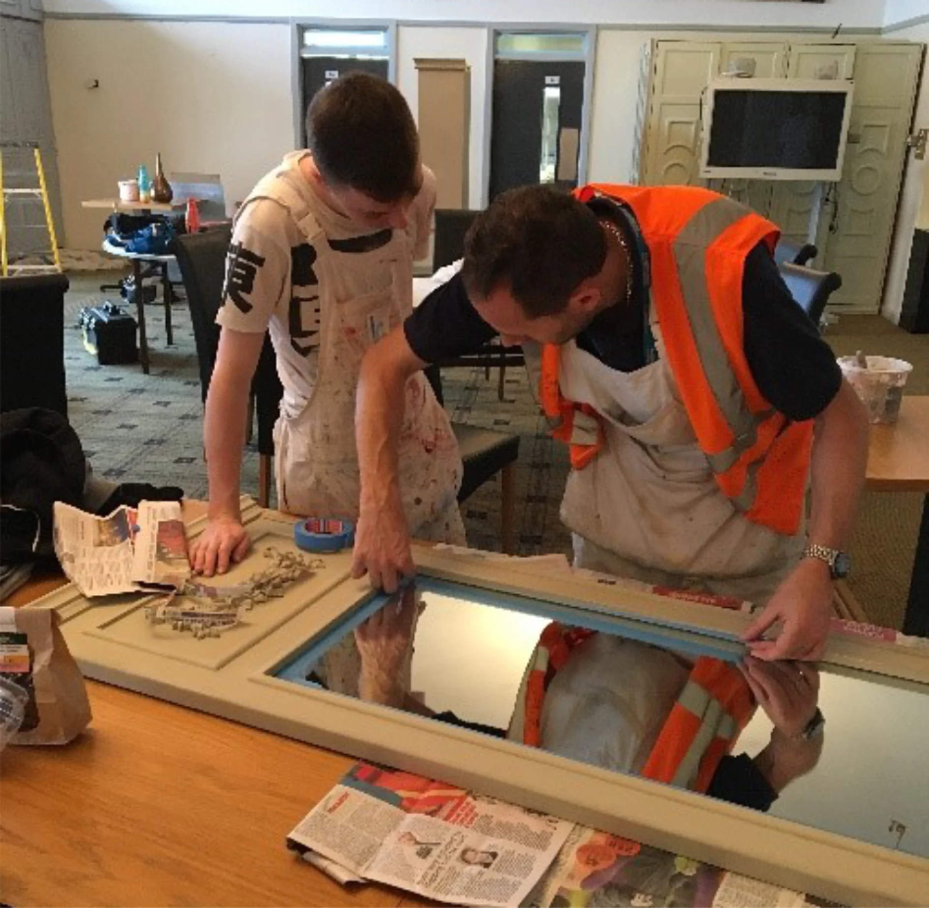 Students get hands on practical experience of all of the tesa masking range