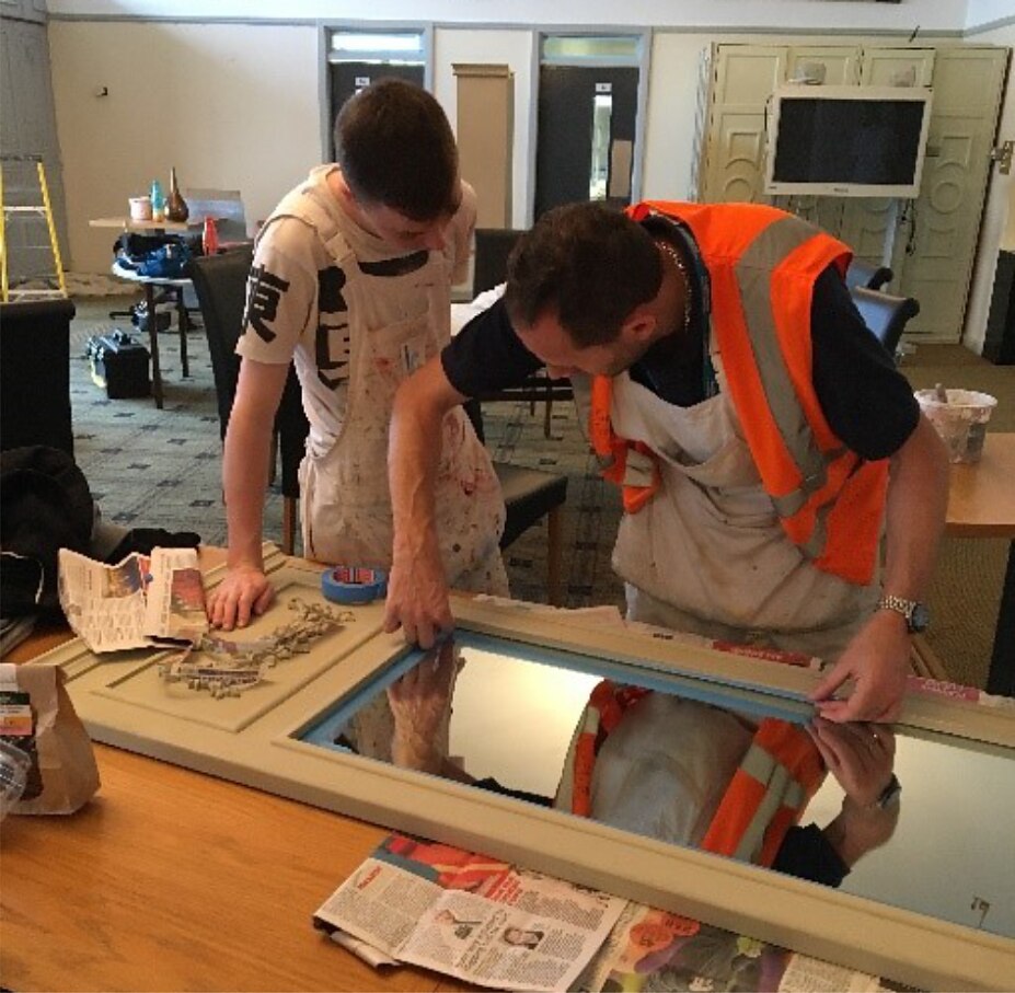 Leicester College Students get hands on practical experience of all of the tesa masking range