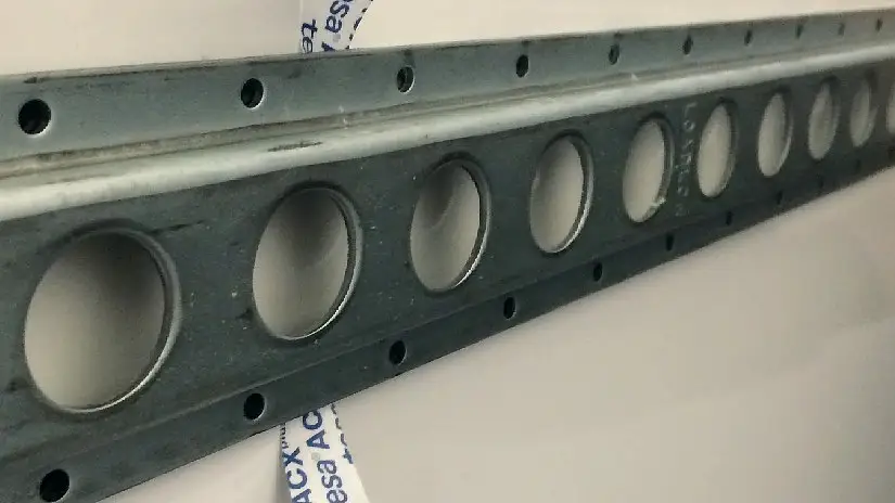 Loadlock Rails being bonded with tesa ACXplus 7074 as an alternative to rivets