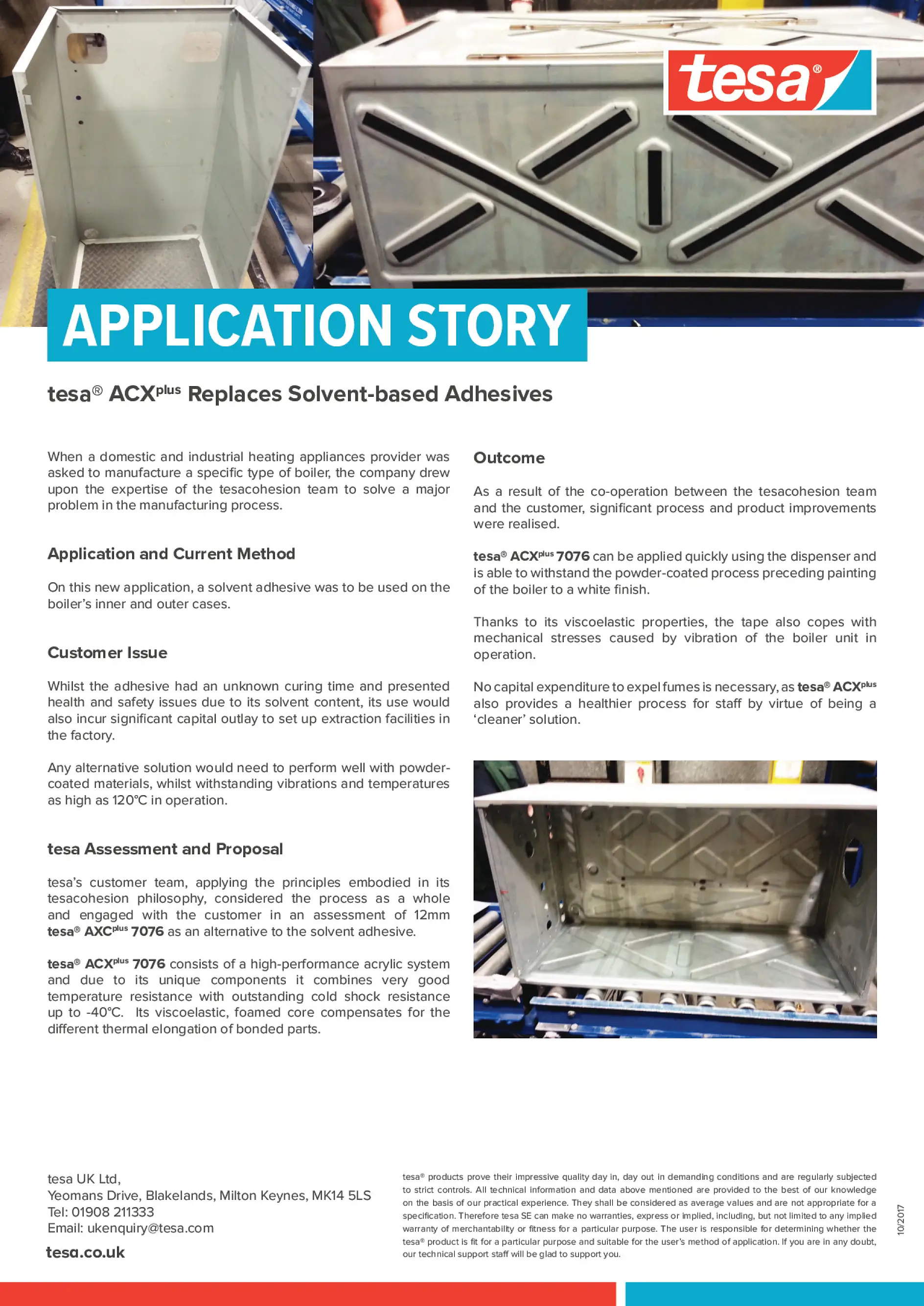 APPLICATION STORY - Heating Appliance