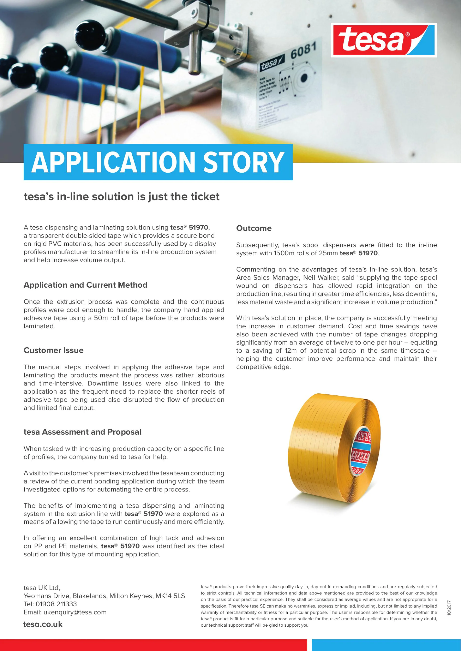 APPLICATION STORY - Plastic Extrusions