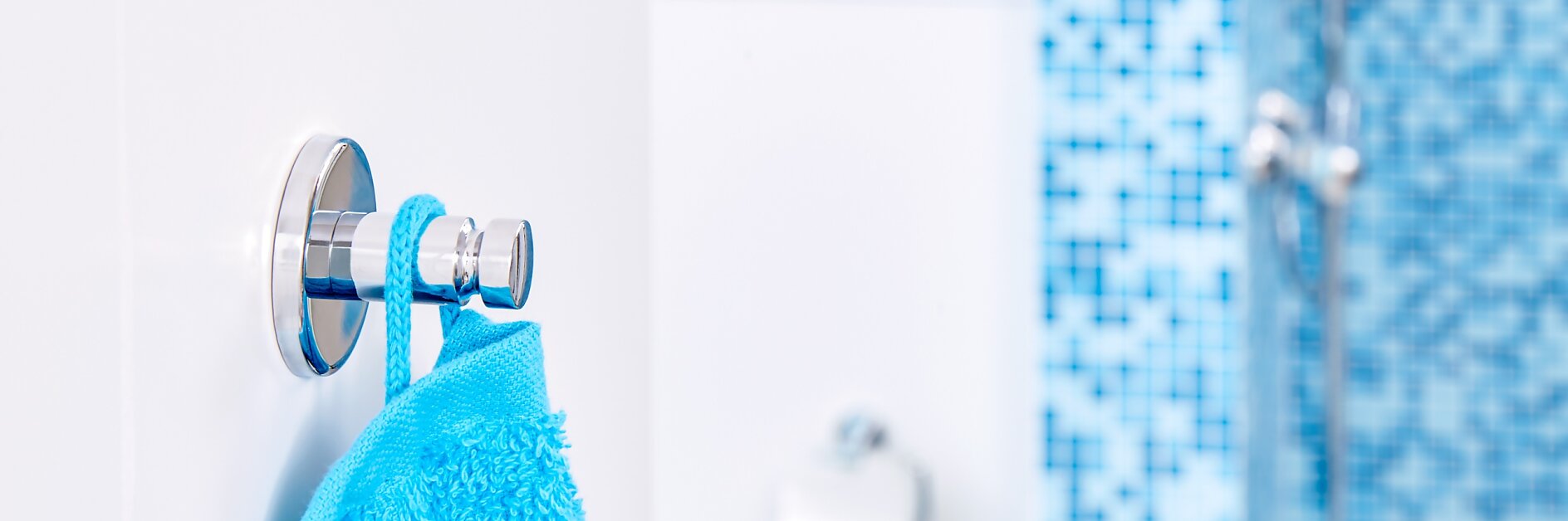 Every towel needs a hook to be close to where it is used. Get the one that matches your bathroom's style.