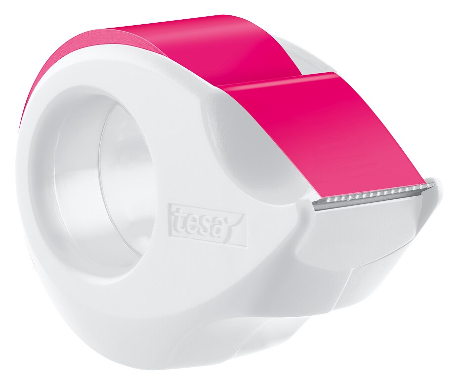 tesafilm Neon 10m x 19mm, pink + Mini Dispenser white tesafilm Neon 10m x 19mm, pink + Mini Dispenser white
