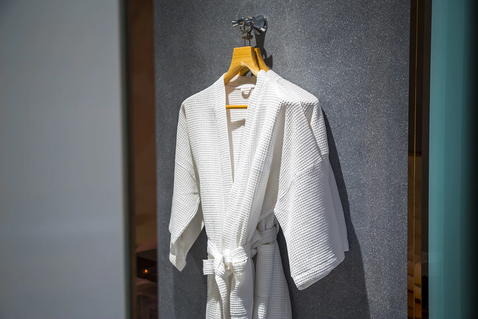 White Bathrobes on a hanger