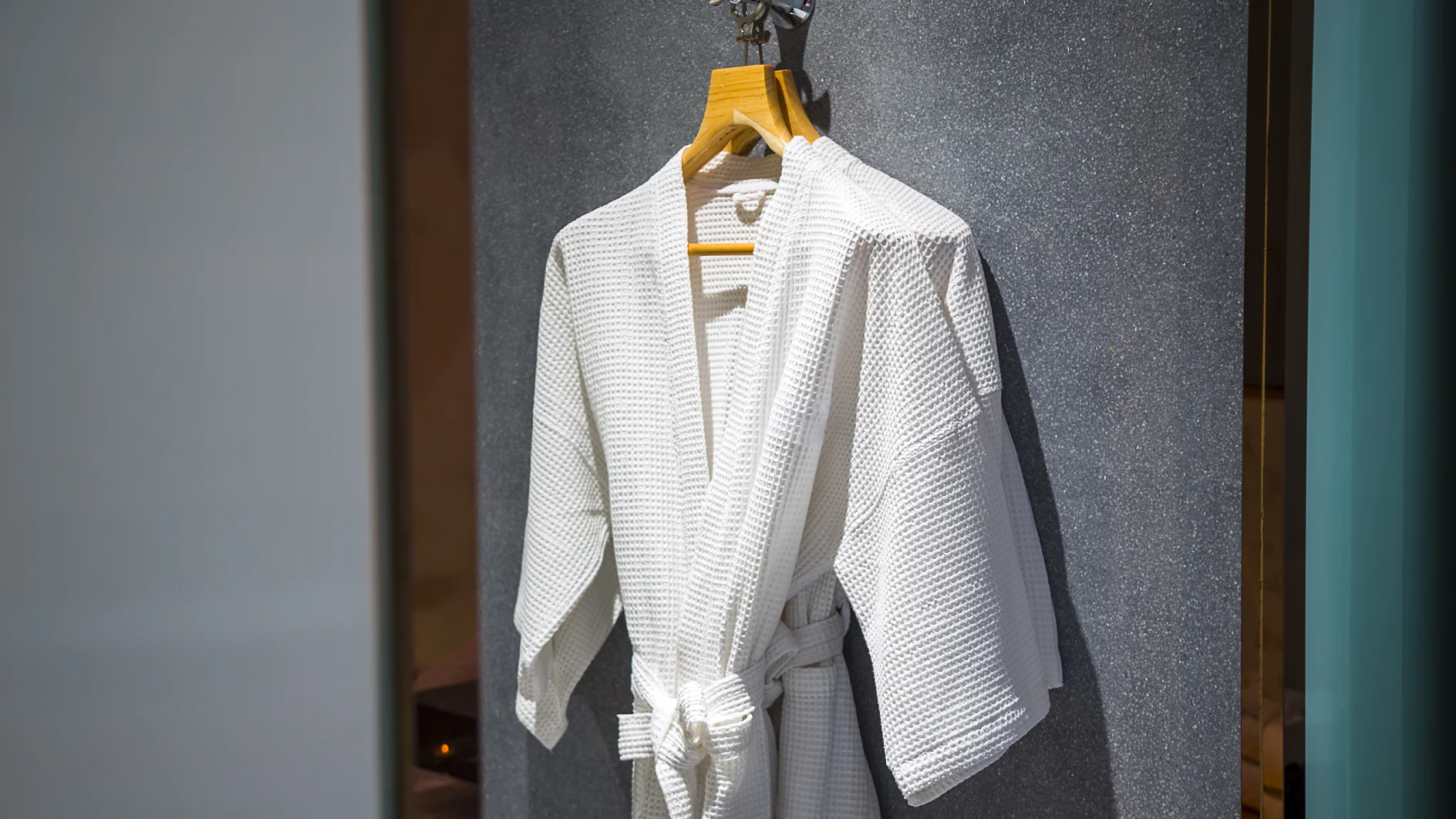 White Bathrobes on a hanger