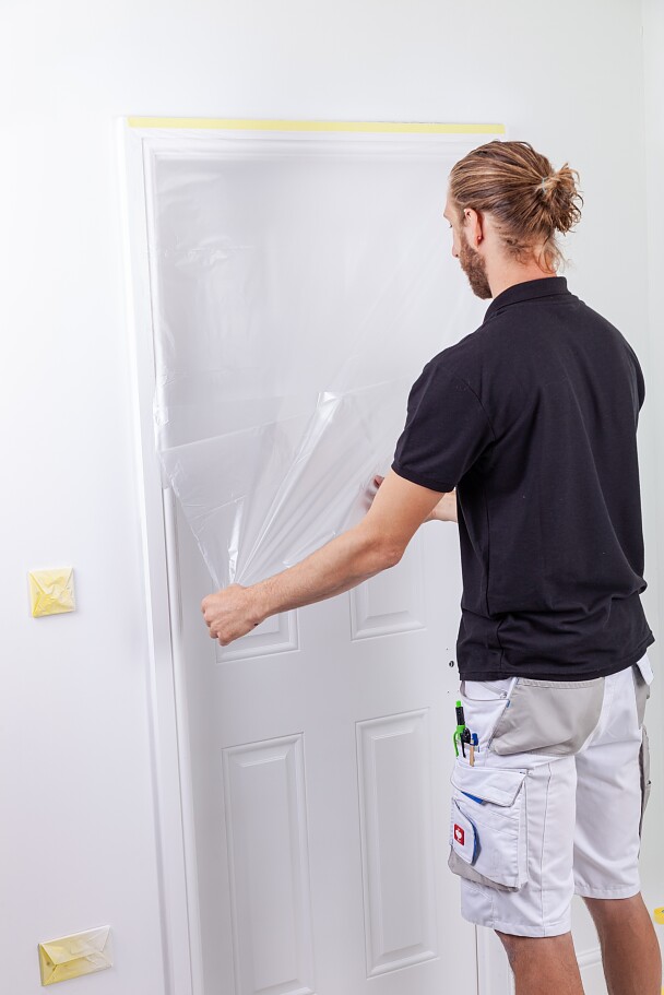 How to mask doors with tesa Easy Cover high quality masking tapes and