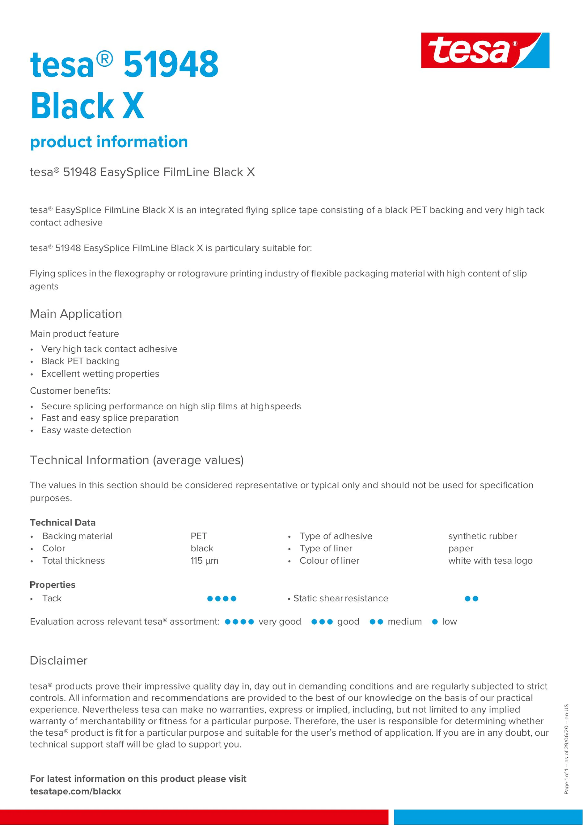 tesa® 51948 Data Sheet