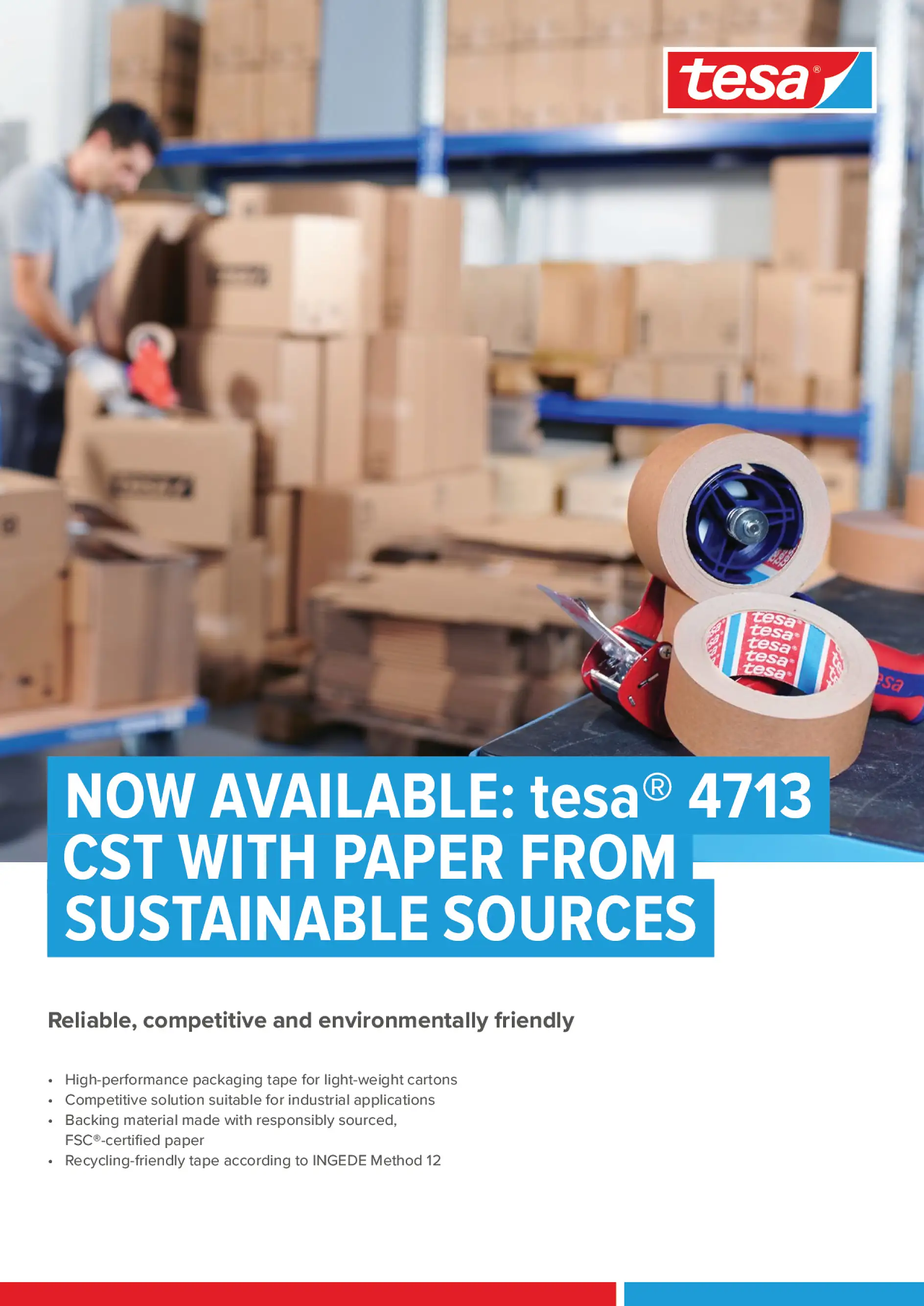 tesa® 4713 CST With Paper from Sustainable Sources Flyer