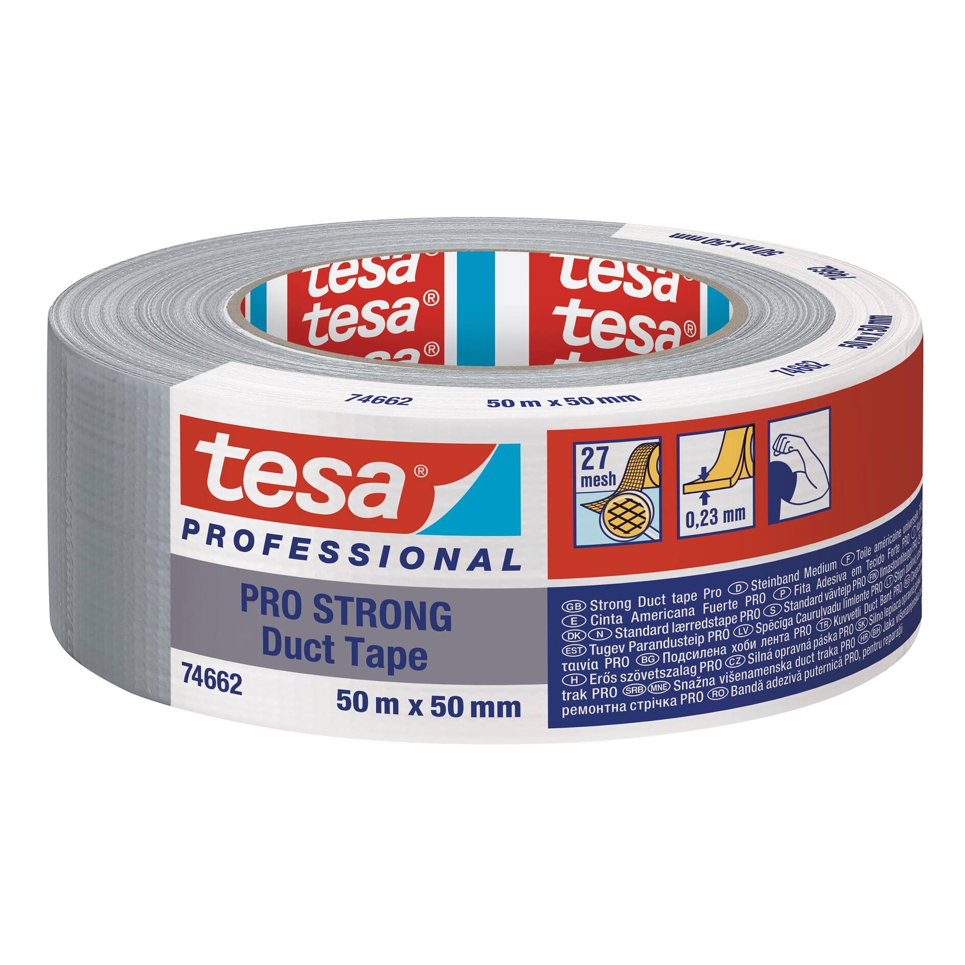 4668 33mx50mm Tesa, Tesa 4668 Transparent Masking Tape 50mm x 33m, 763-9034