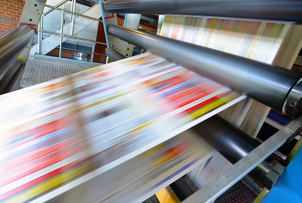 Druckmaschine für Tageszeitung // printing machine Druckmaschine für Tageszeitung // printing machine