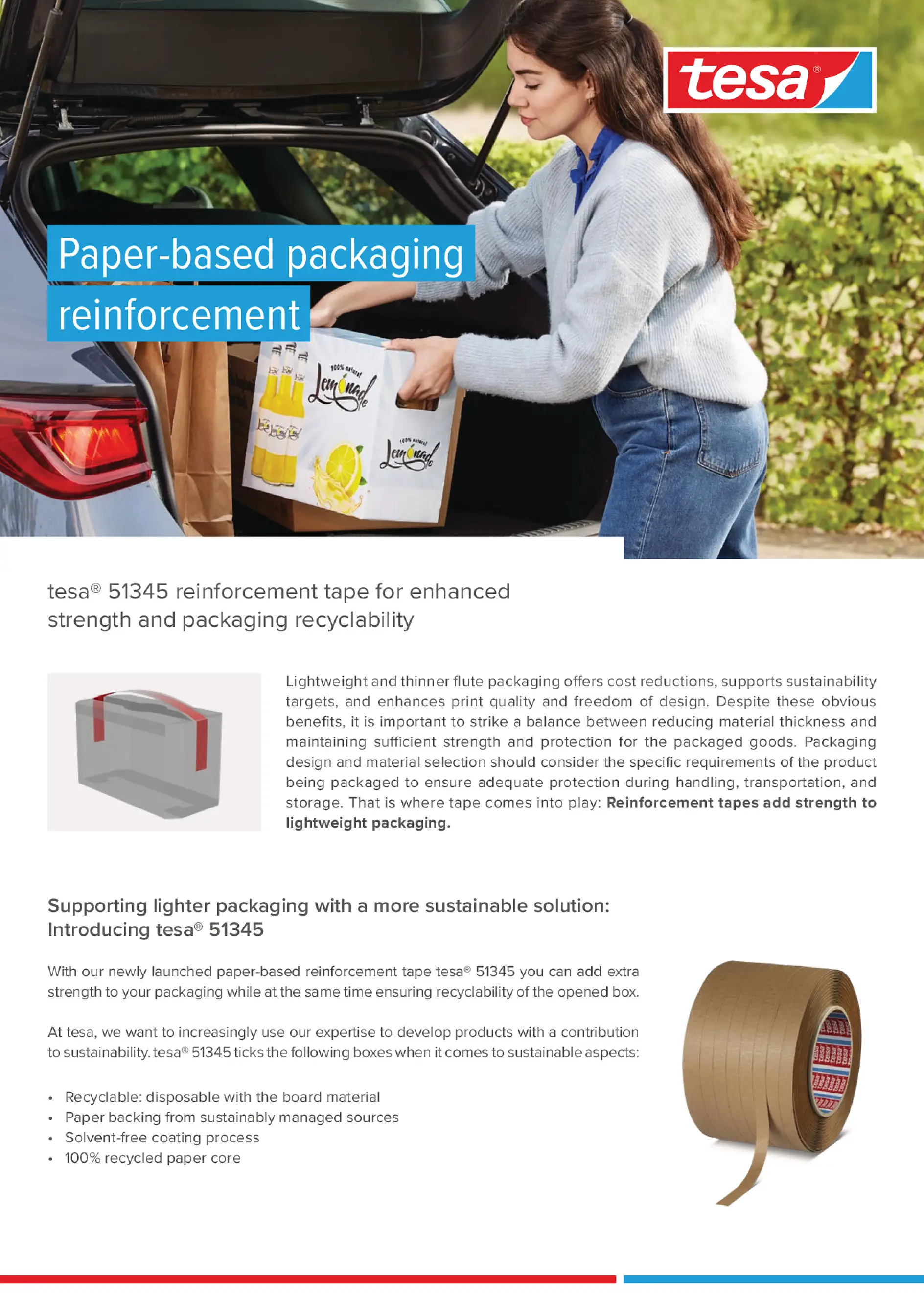 2-pager tesa_51345_paper-based_reinforcement_tape