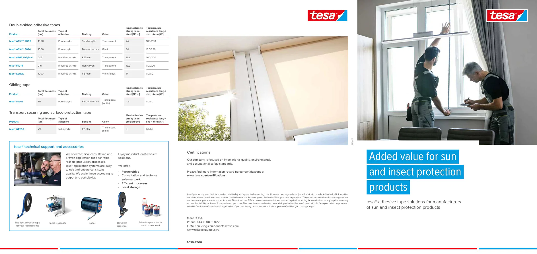 tesa Tapes for Sun- and Insect Protection