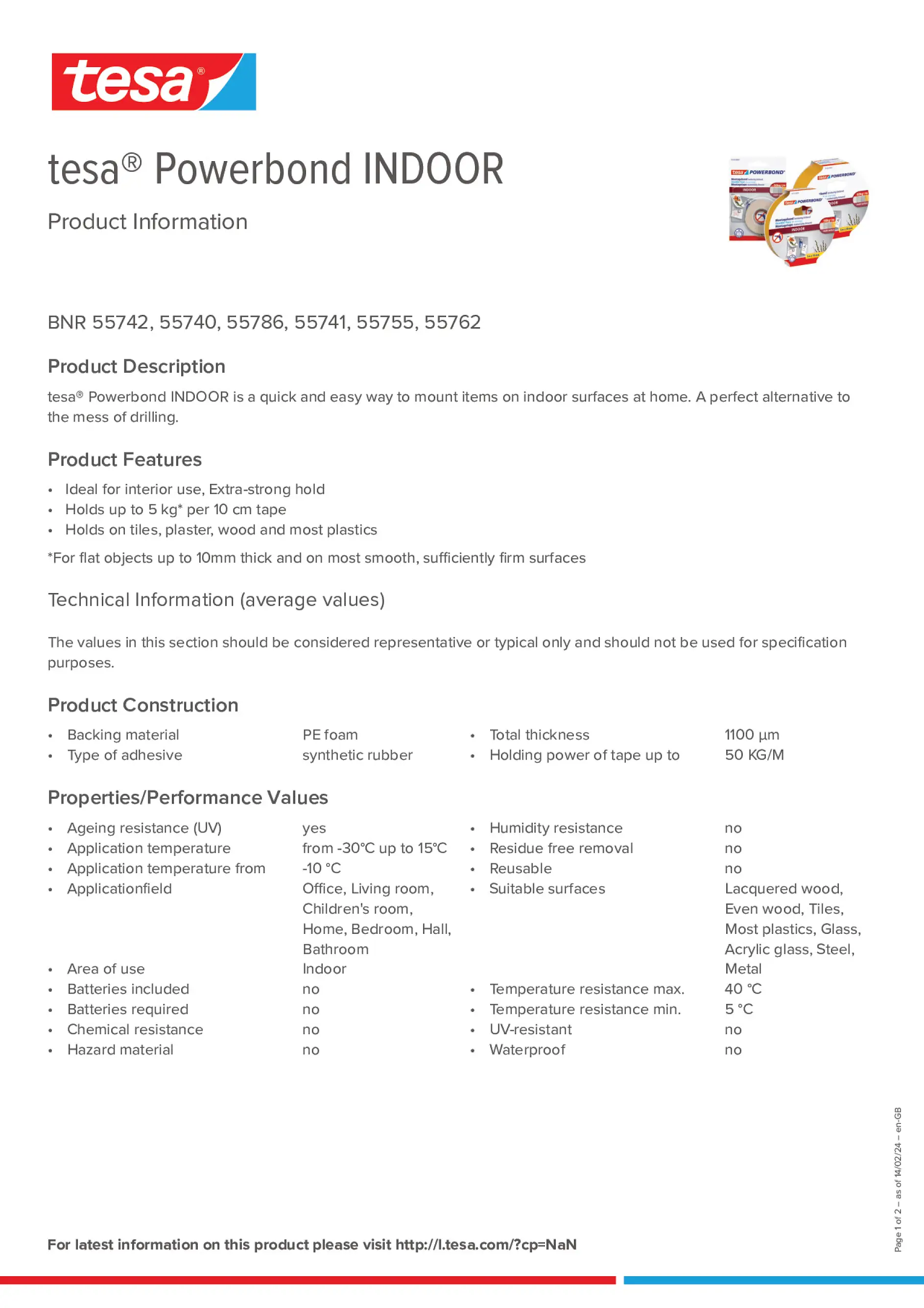 Product information_tesa® Powerbond 55740_en-GB