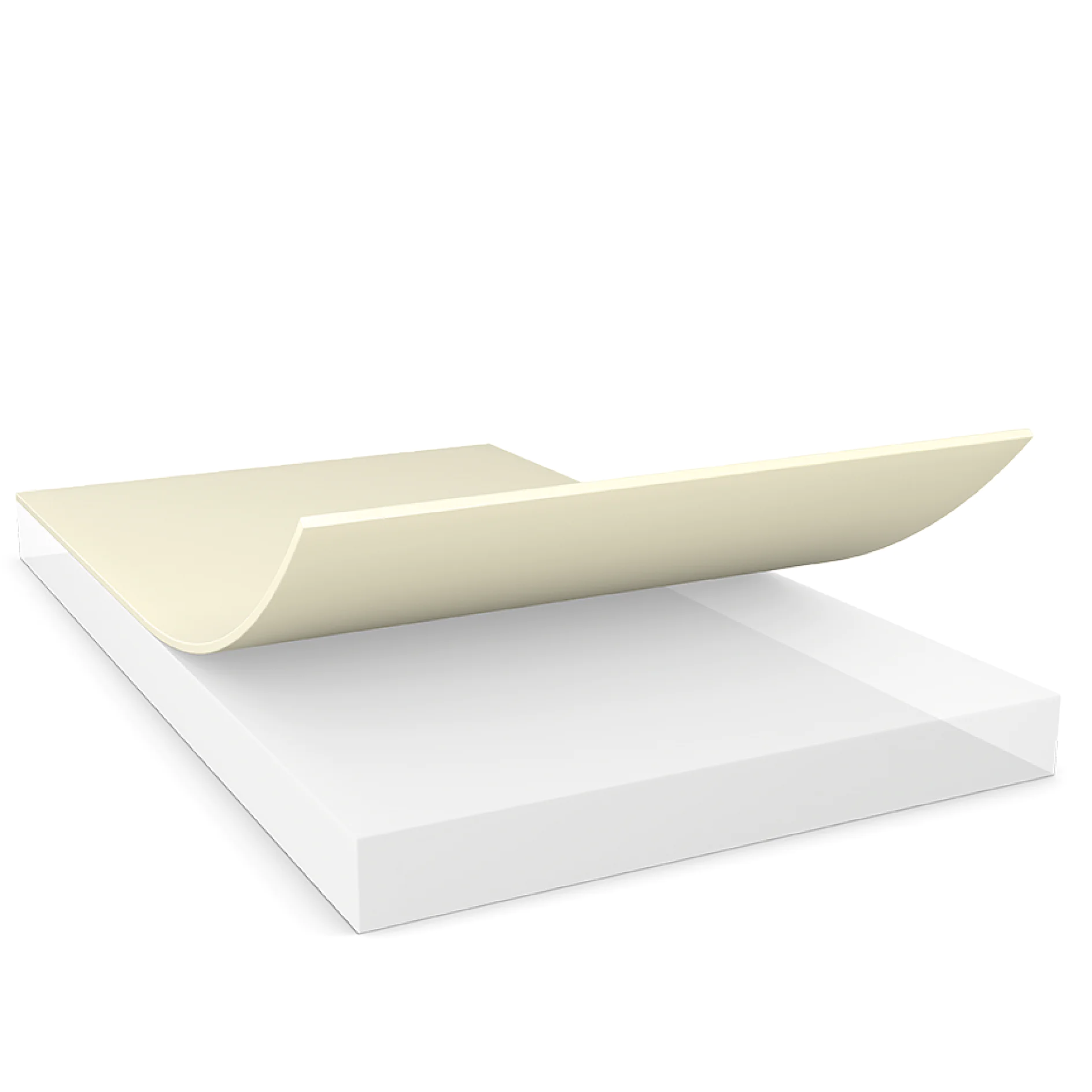 tesa adhesive tape sheet with a partially peeled backing, displayed on a white surface in a studio setting (This text has been generated by AI)