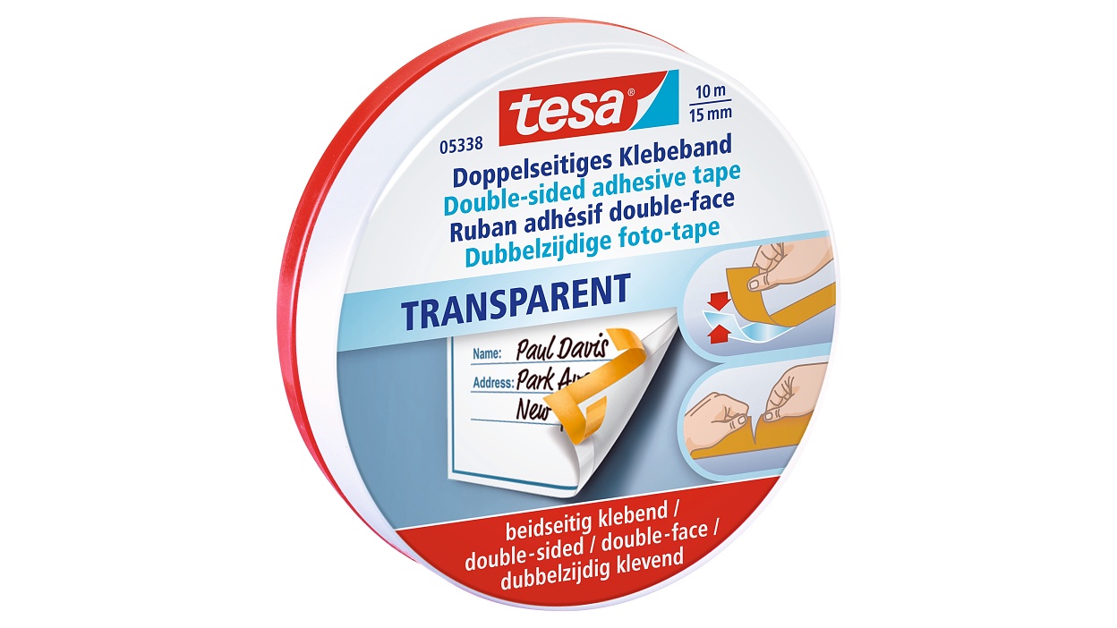 [en-en] tesa Double-sided fleece 10m:15 mm, tin