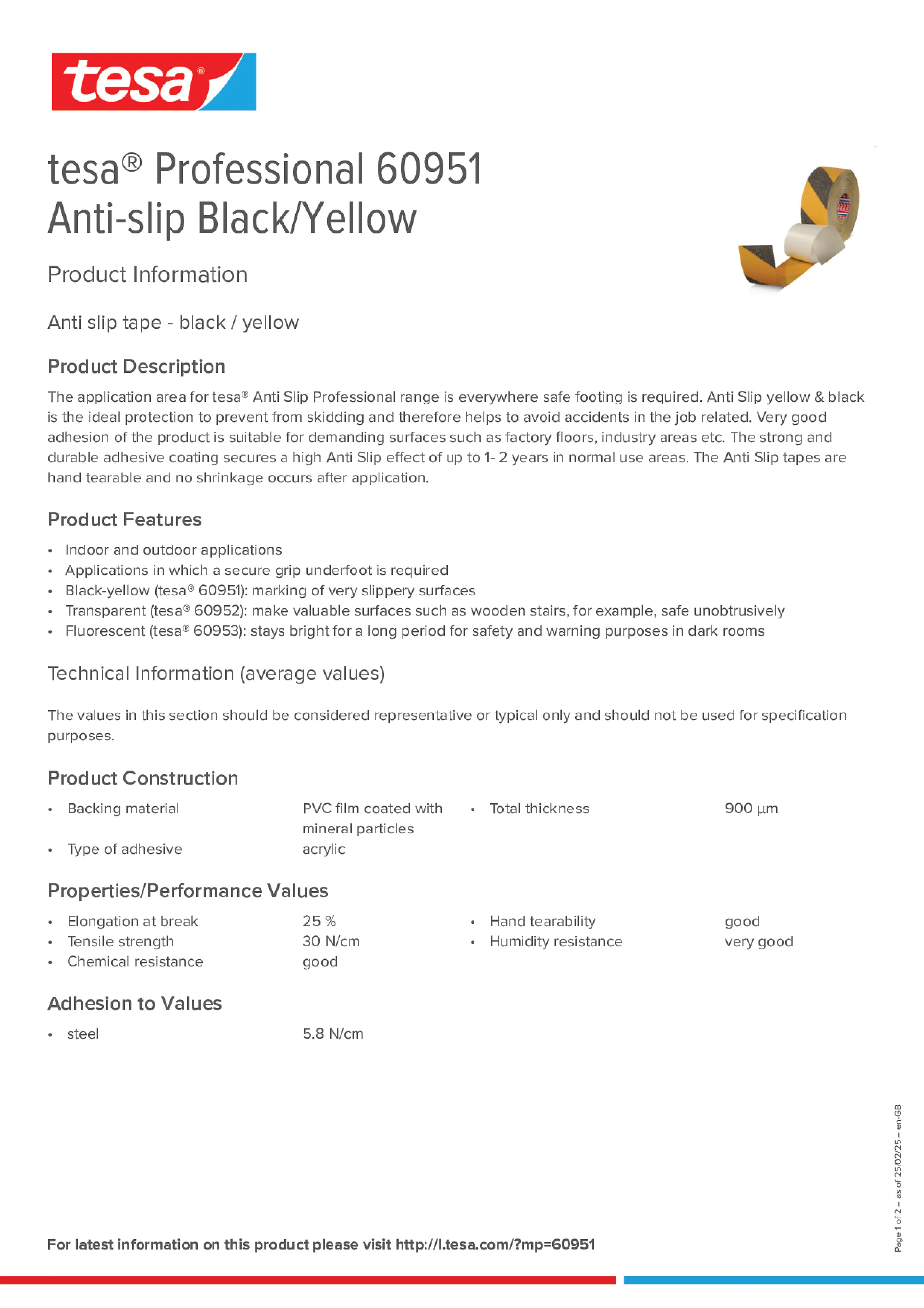 Product information_tesa® Professional 60951_en-GB