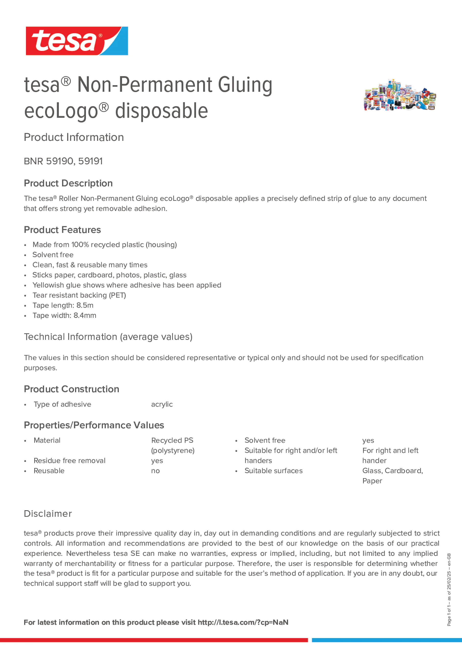 Product information_tesa® 59191_en-GB