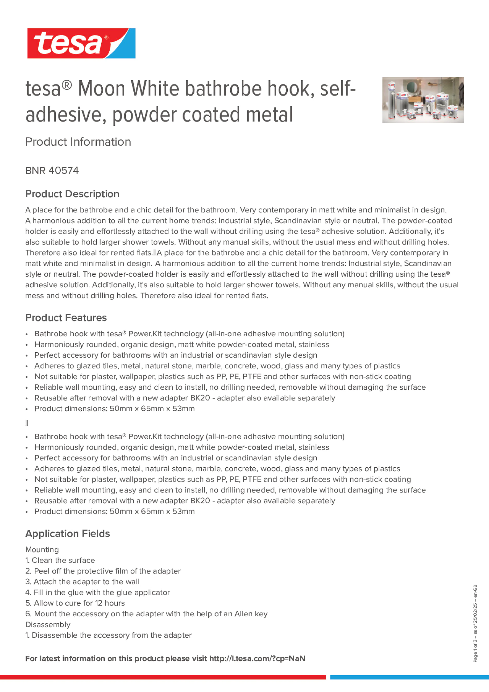Product information_tesa® 40574_en-GB