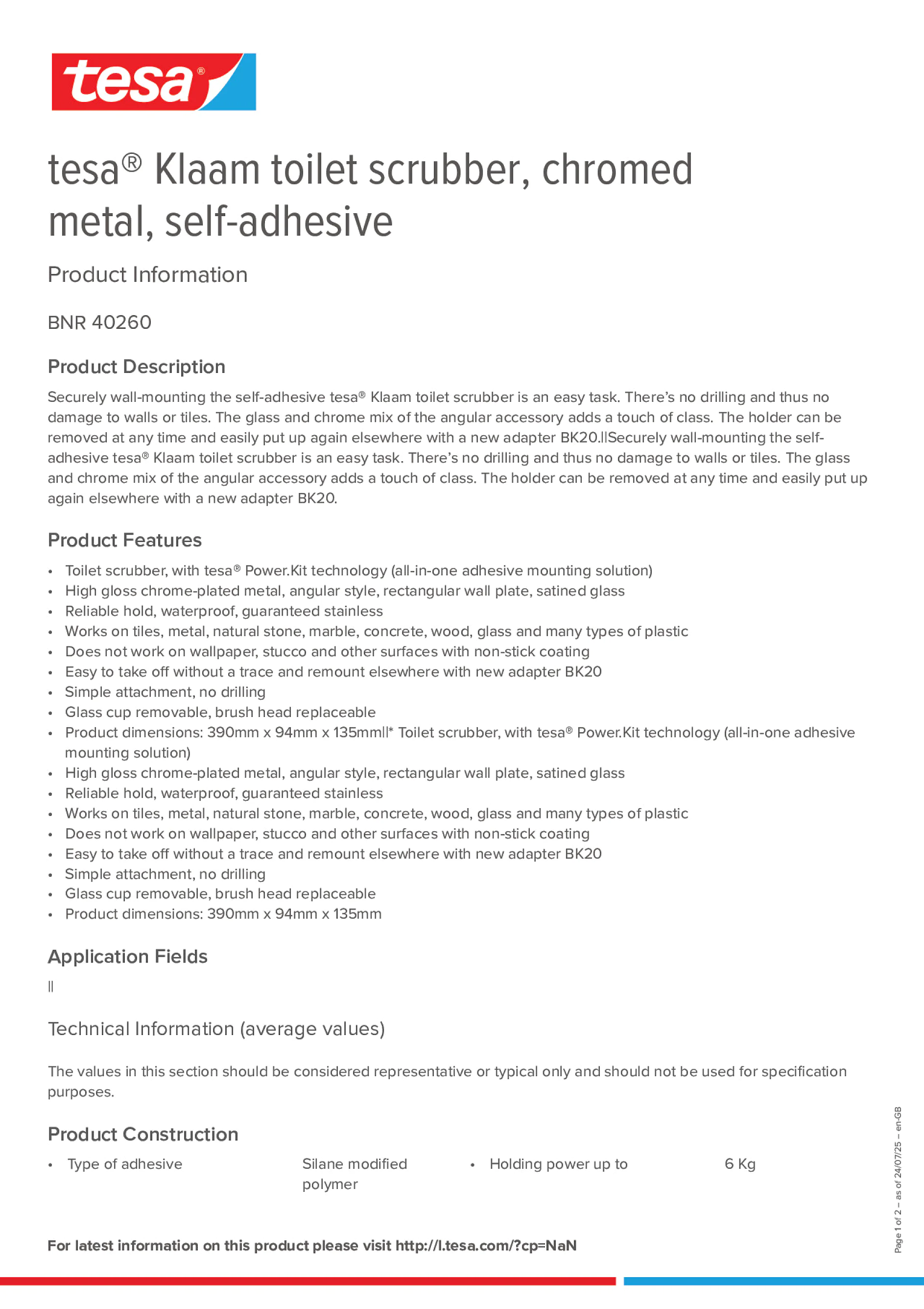 Product information_tesa® 40260_en-GB