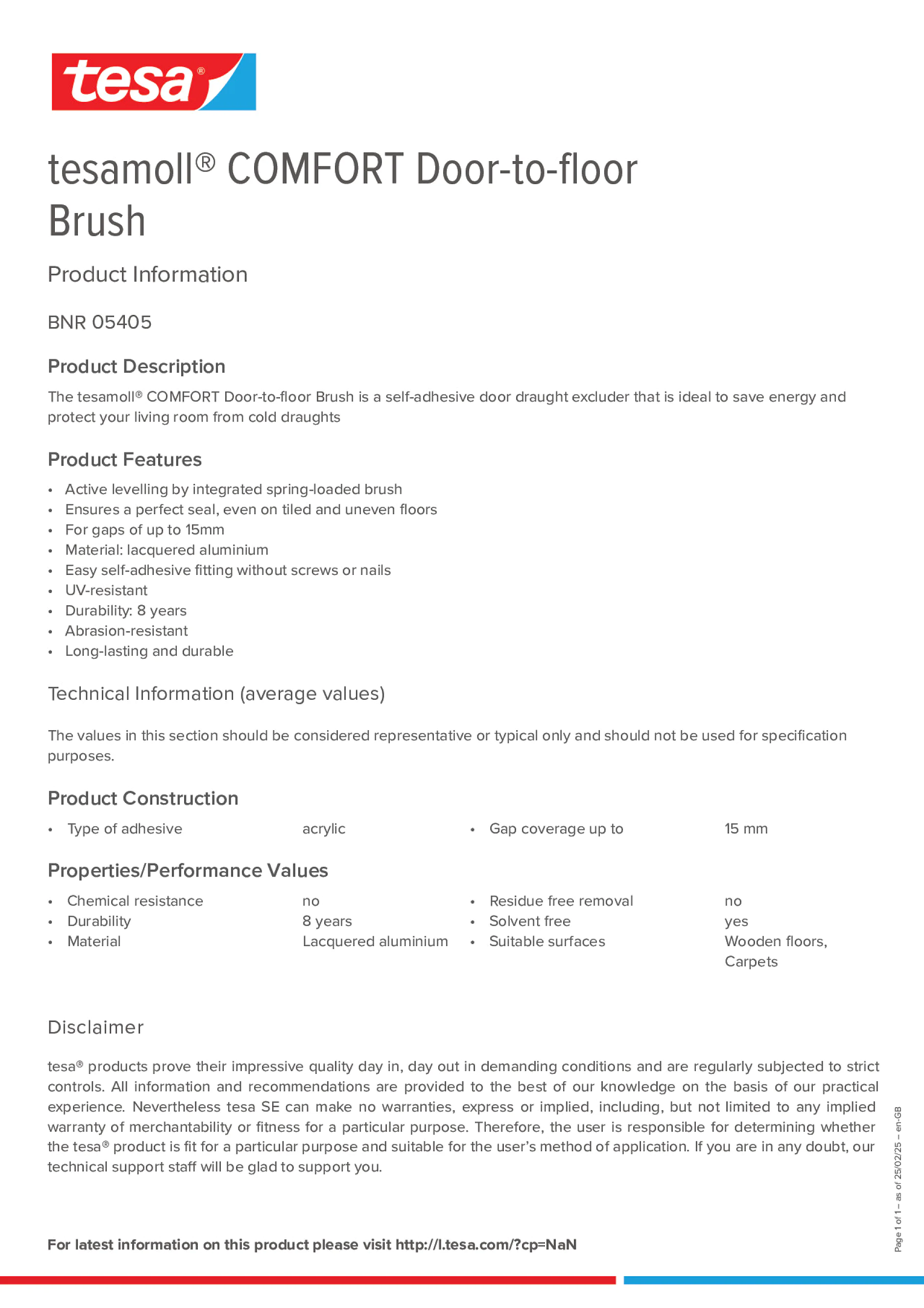 Product information_tesamoll® 05405_en-GB