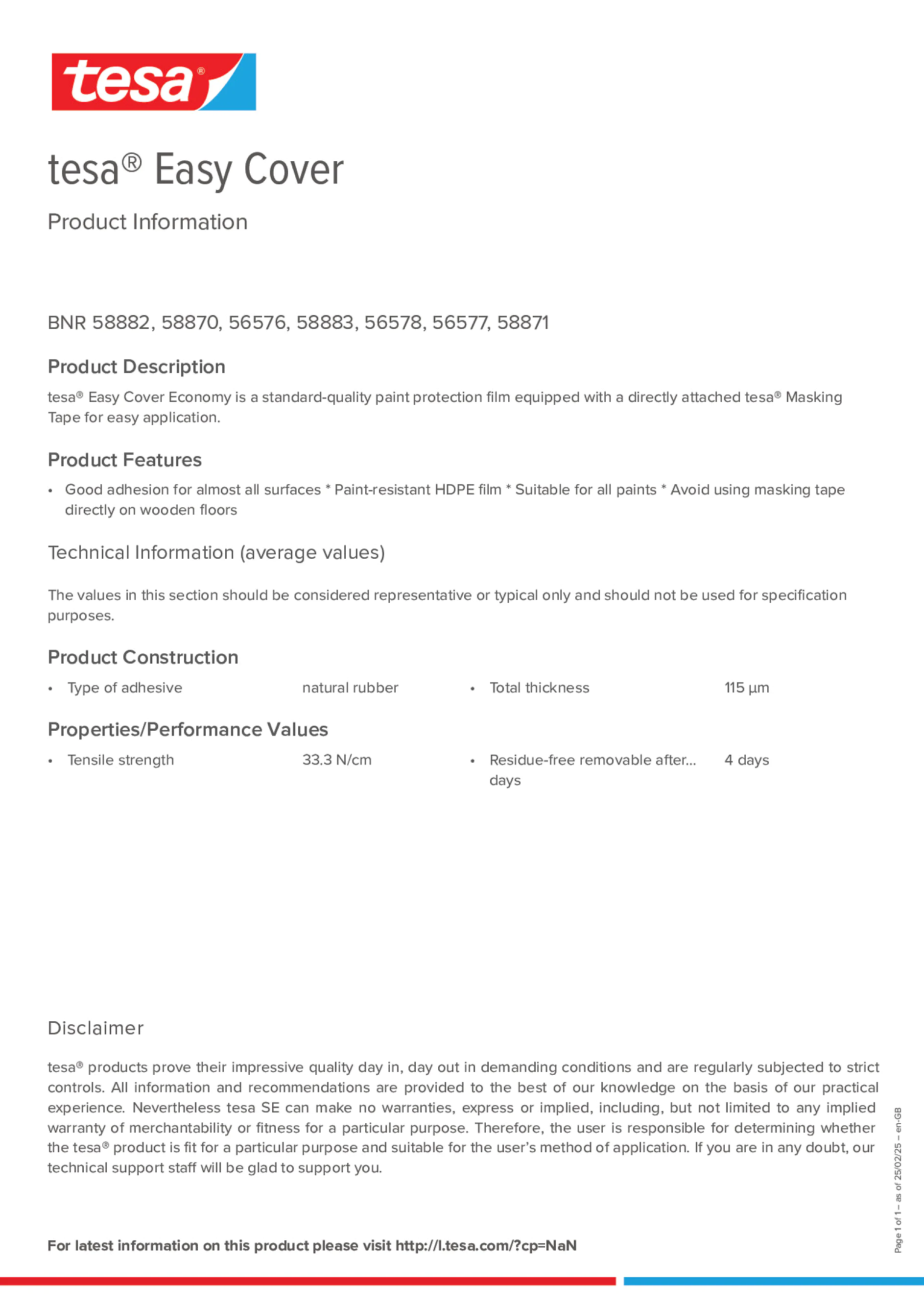 Product information_tesa® Easy Cover 58882_en-GB