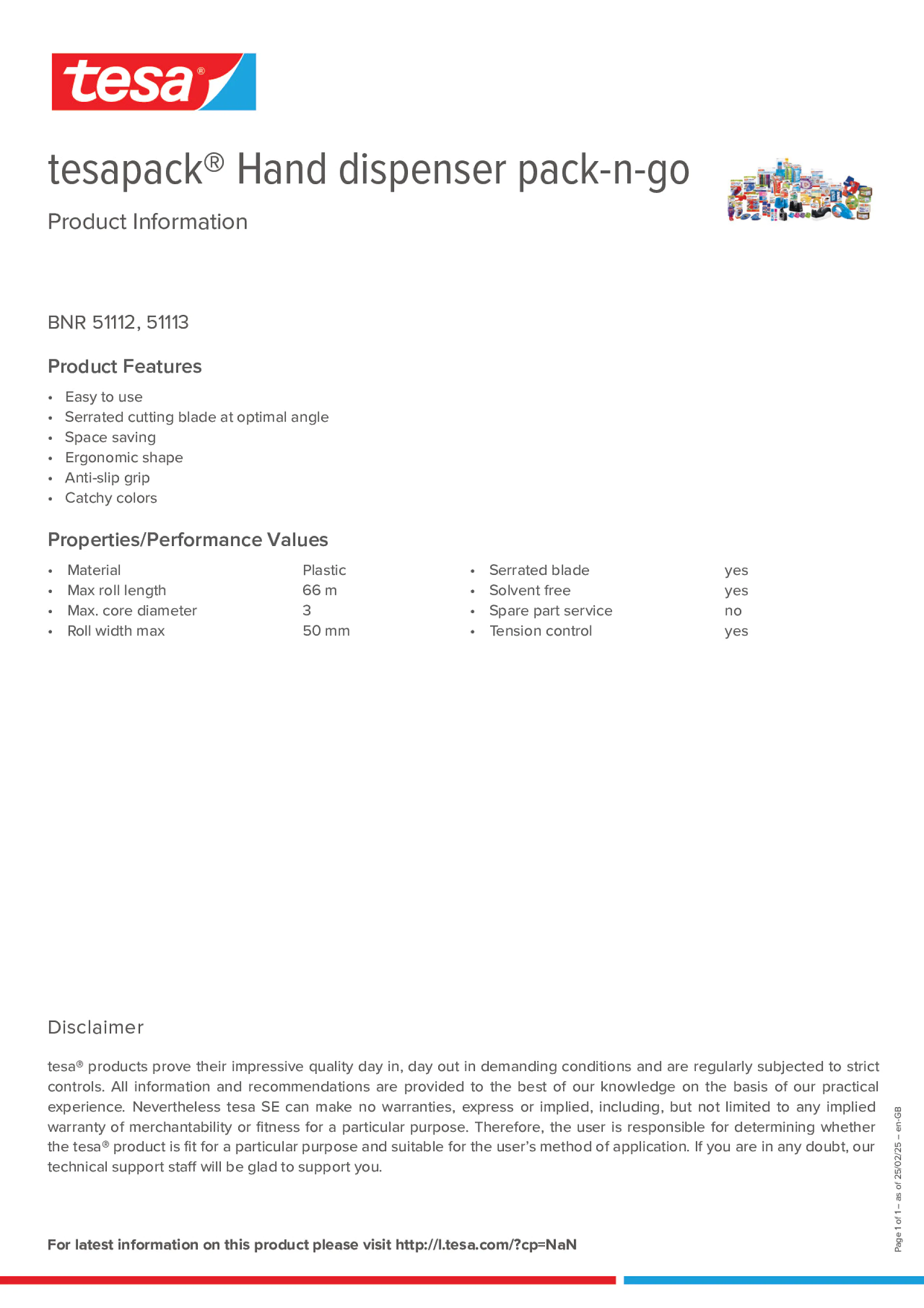 Product information_tesapack® 51113_en-GB