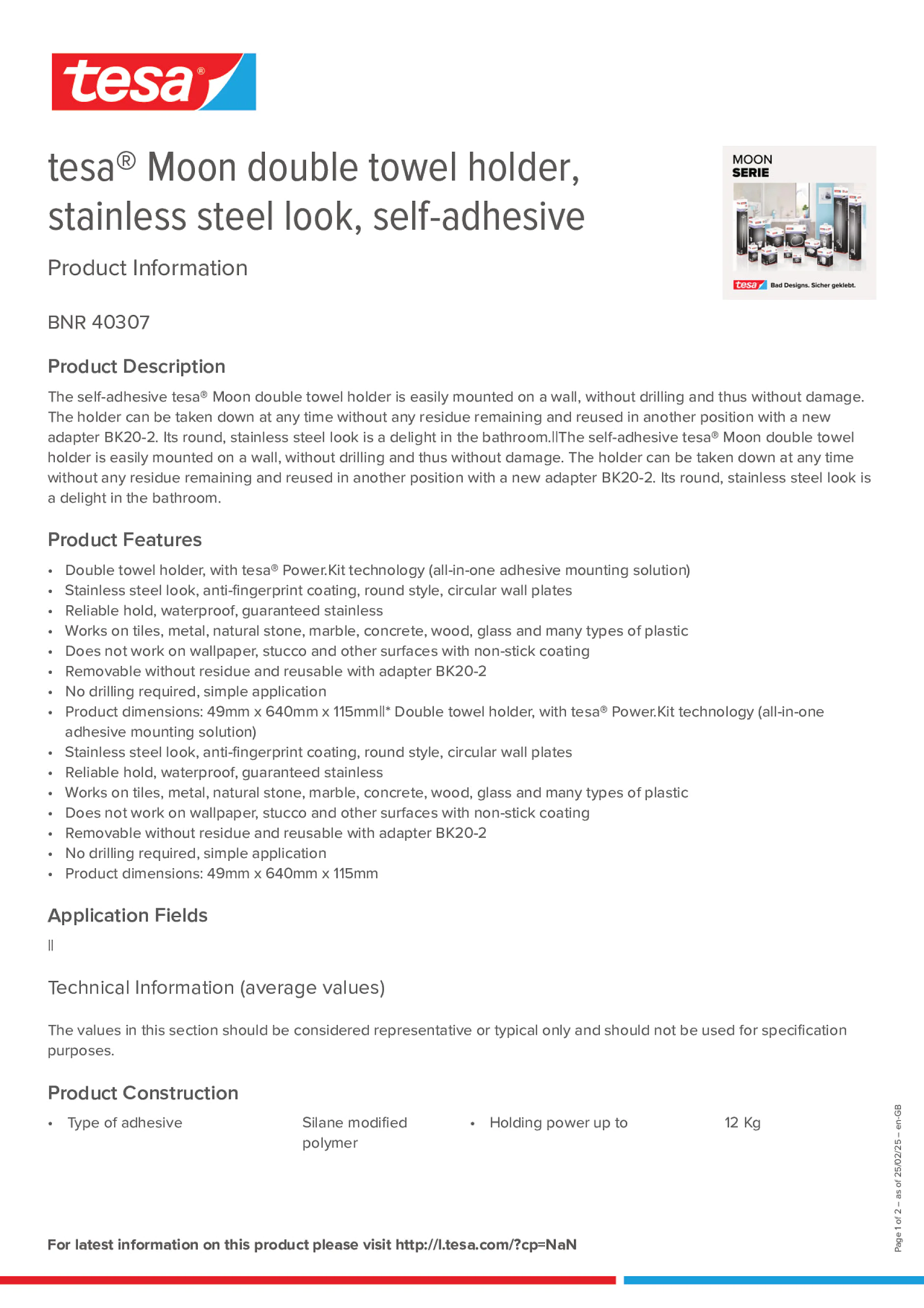 Product information_tesa® 40307_en-GB