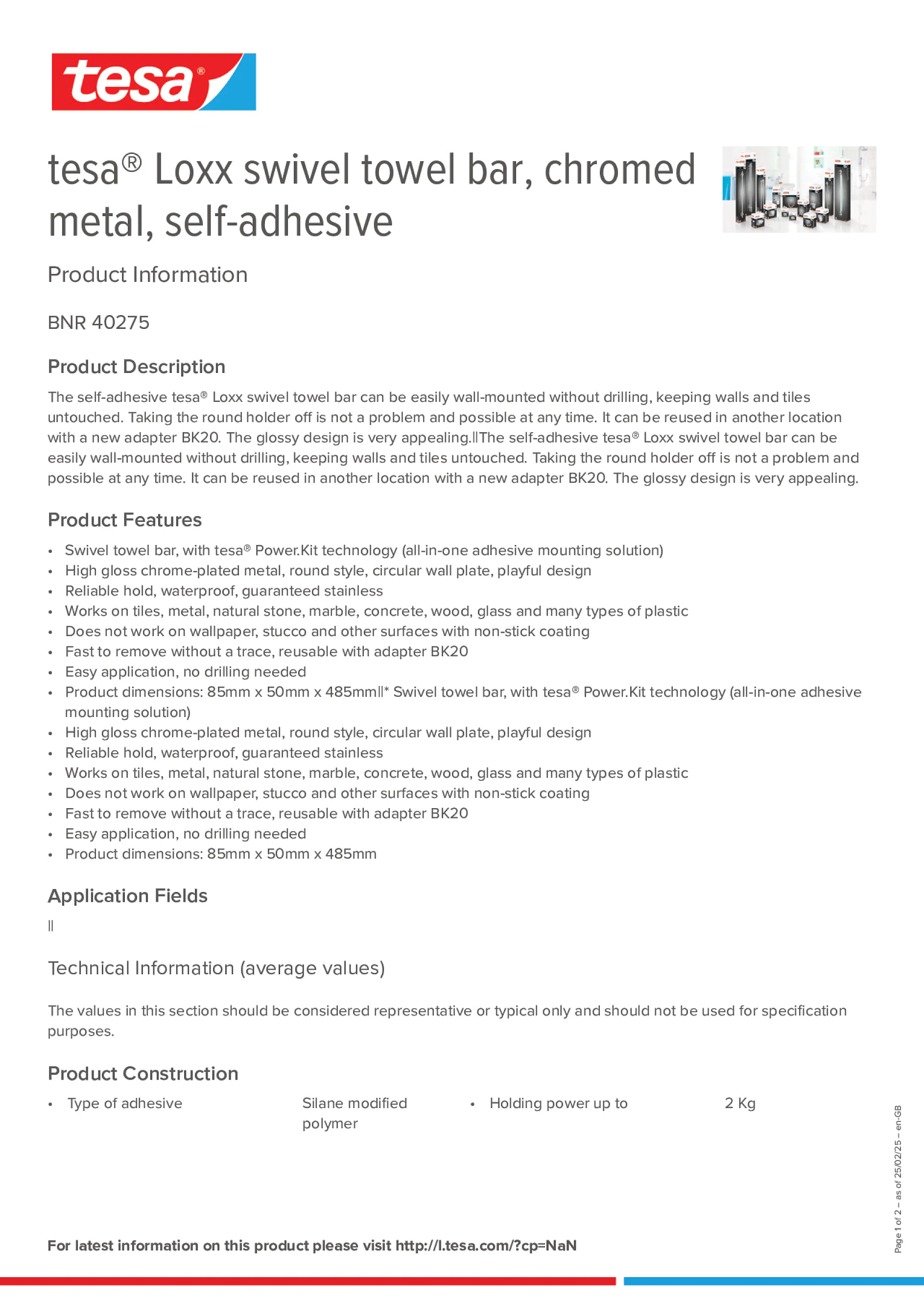 Product information_tesa® 40275_en-GB