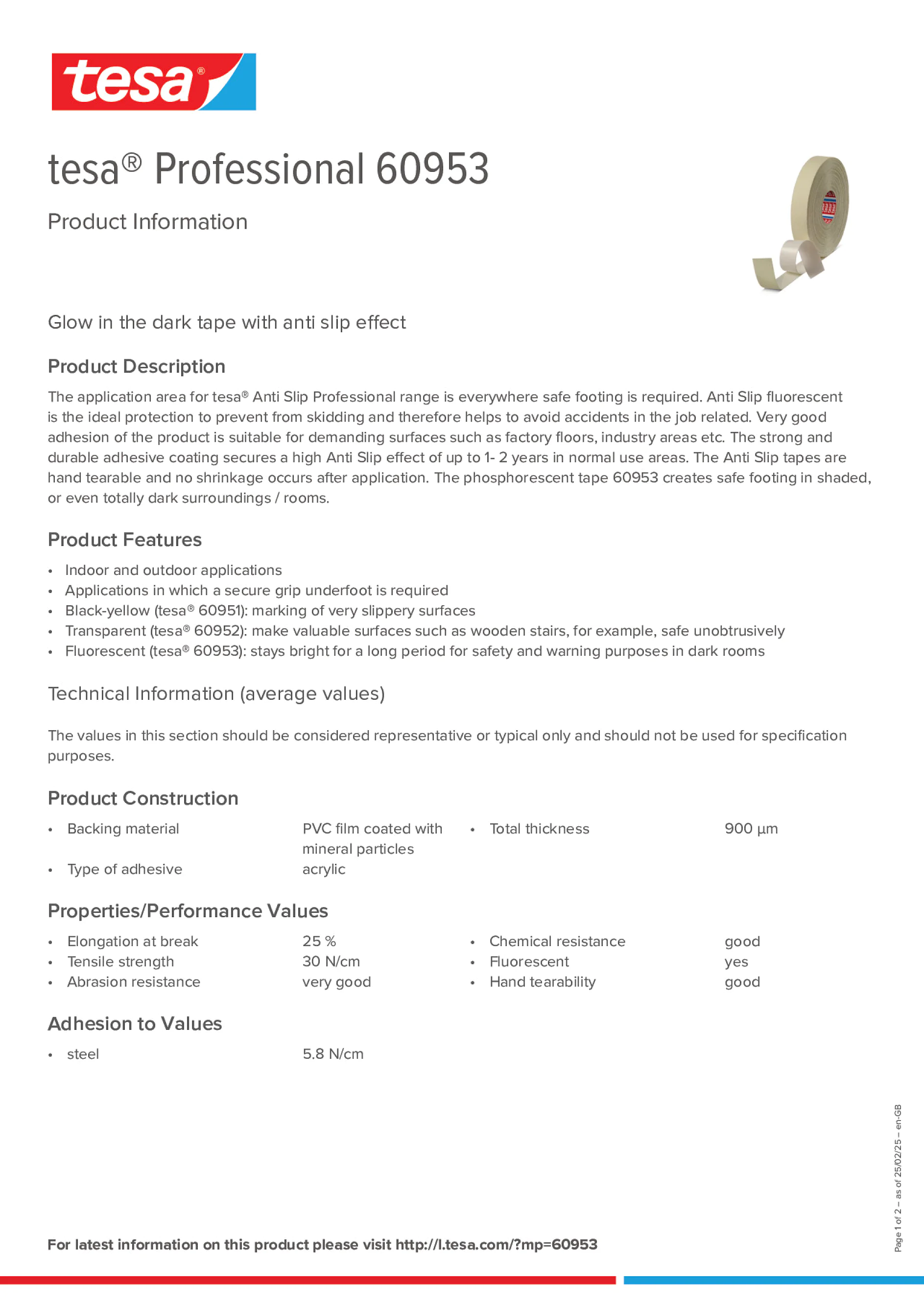 Product information_tesa® Professional 60953_en-GB