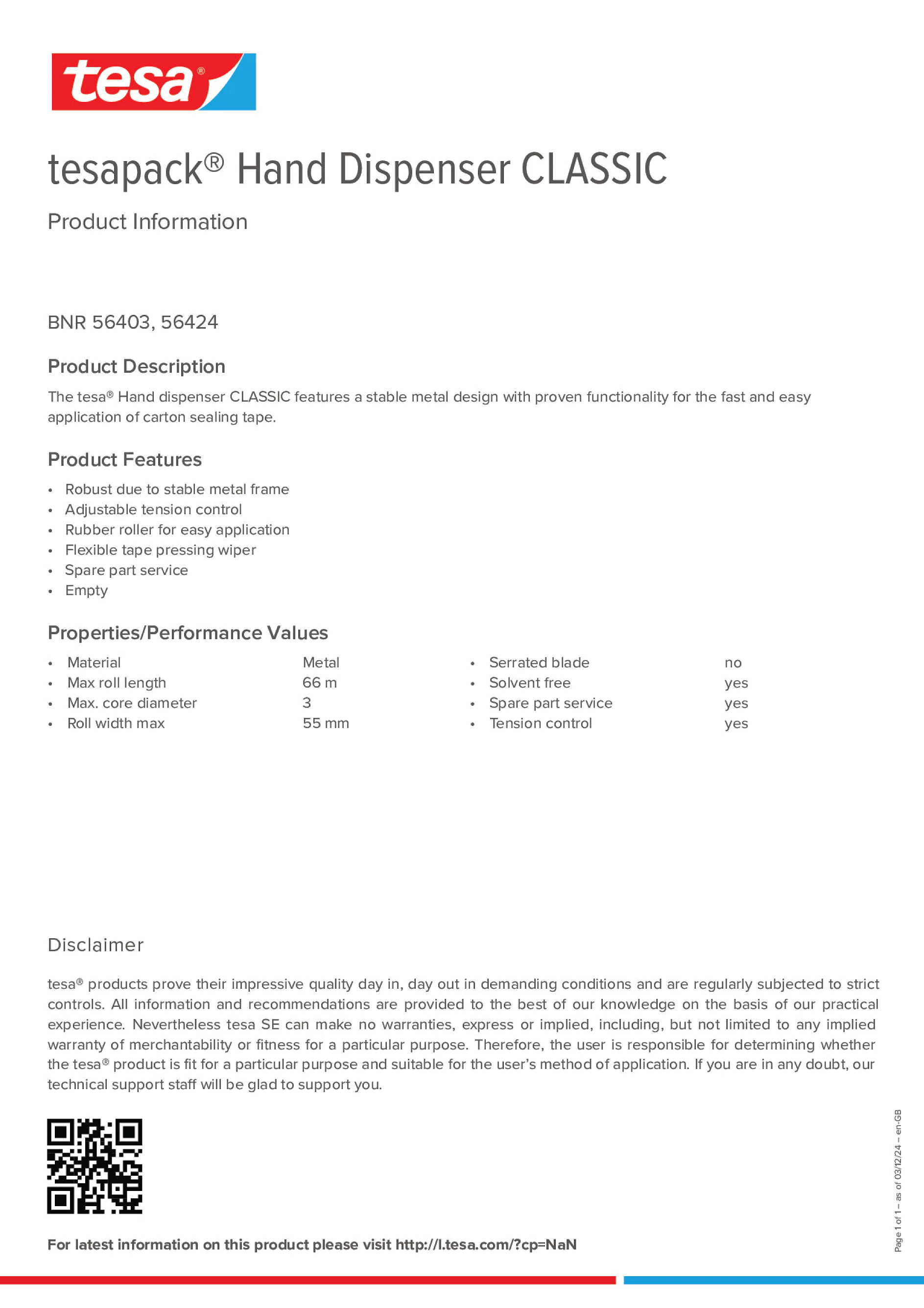 Product information_tesapack® 56403_en-GB