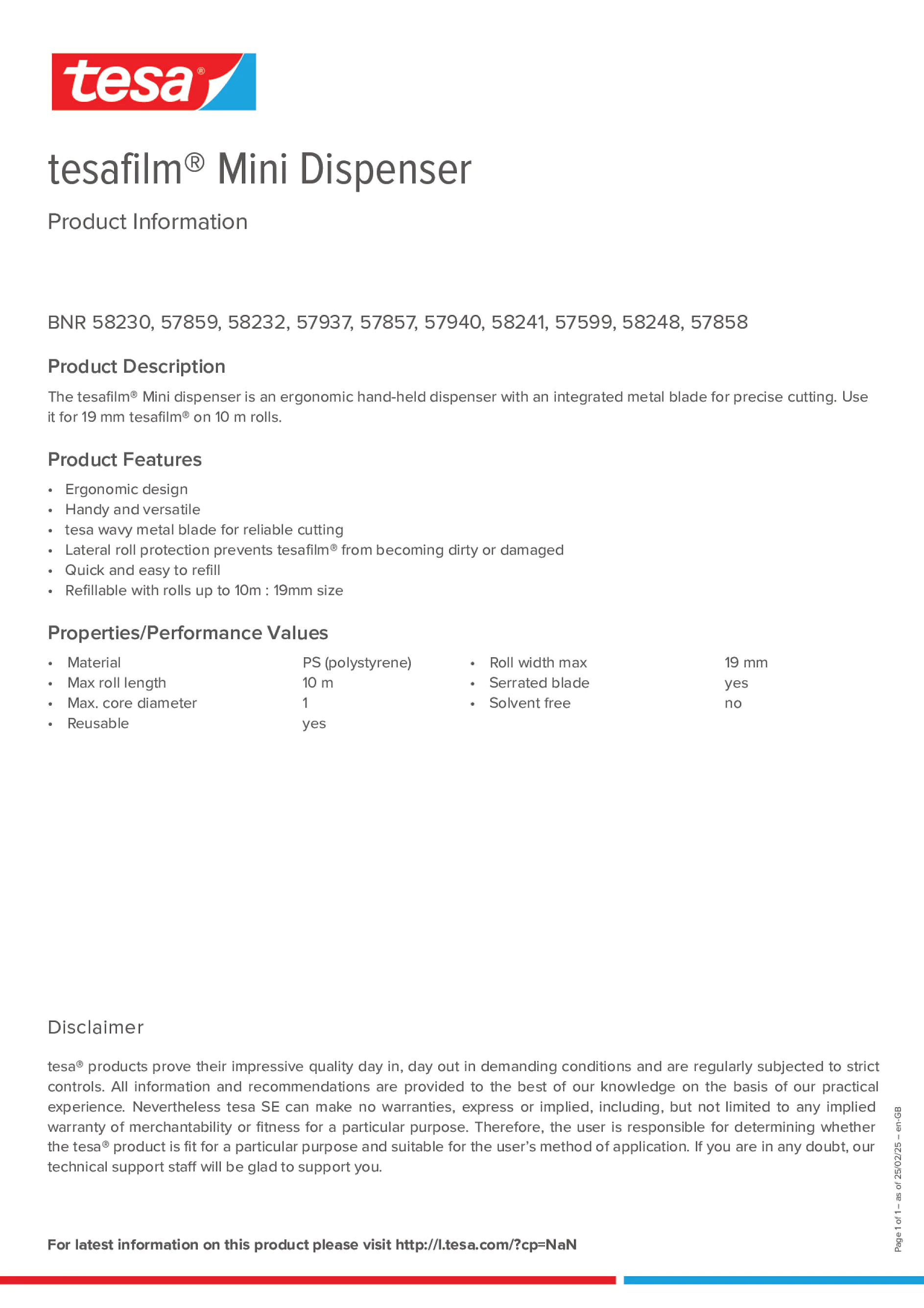 Product information_tesafilm® 57599_en-GB