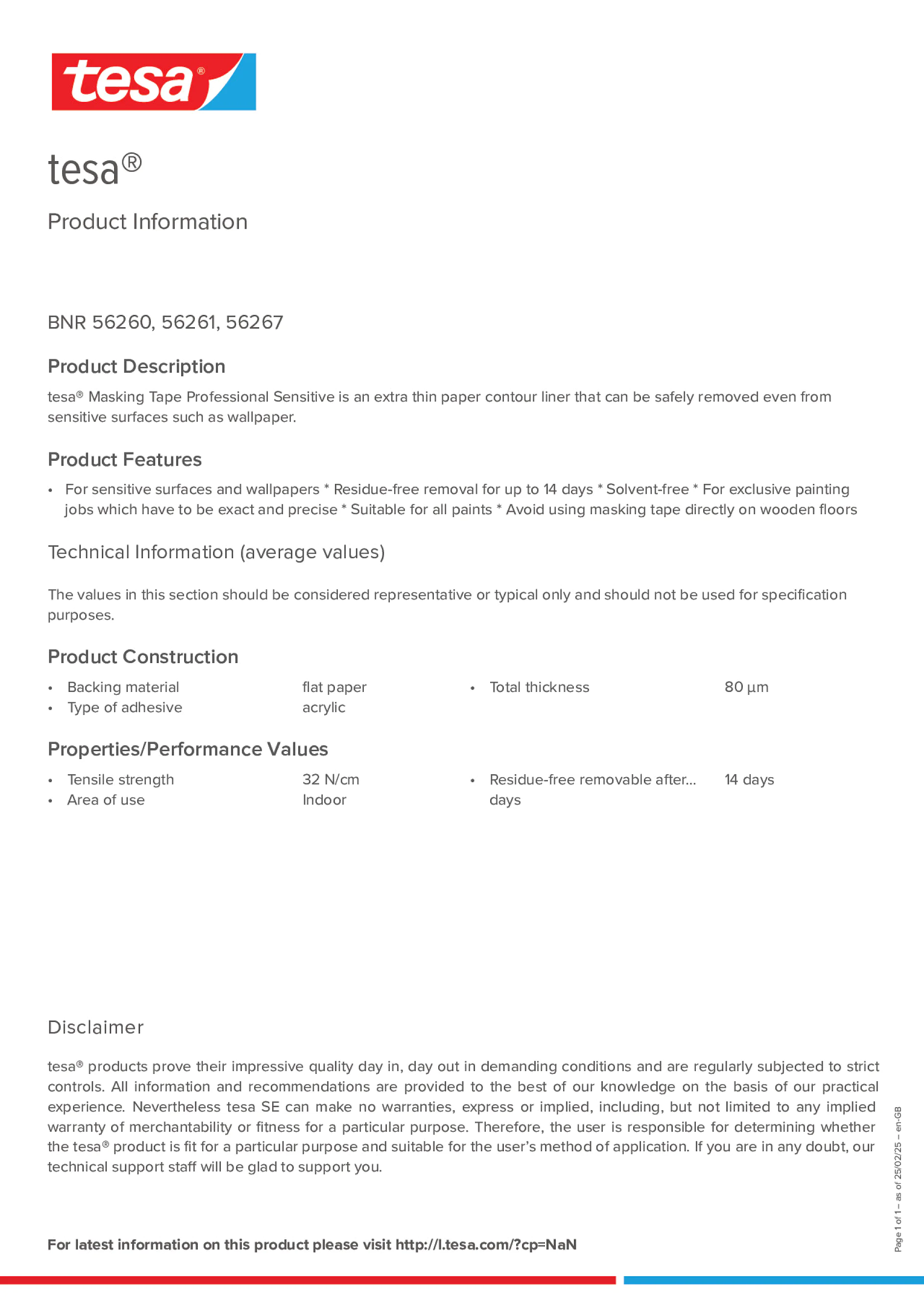 Product information_tesa® 56260_en-GB
