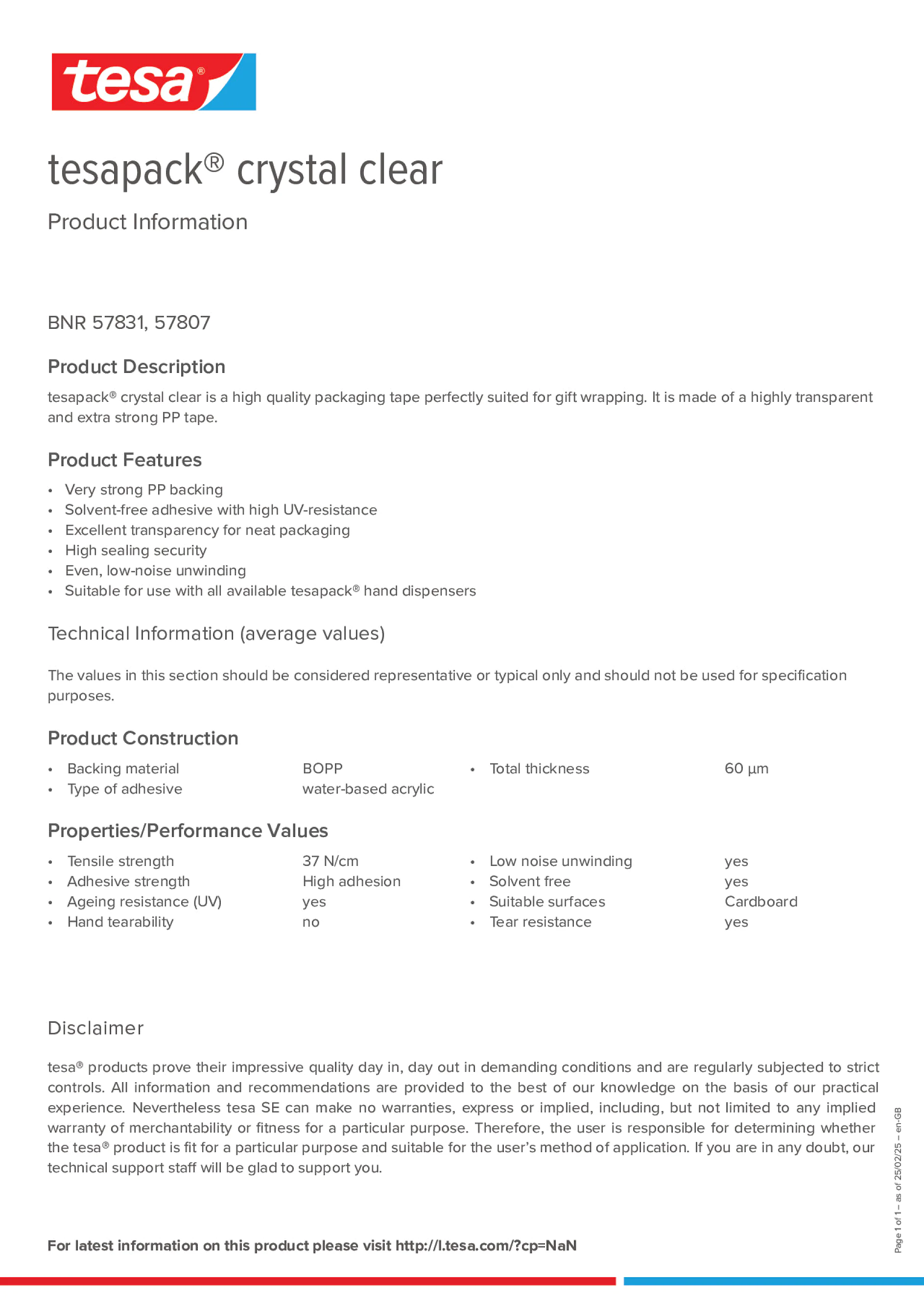 Product information_tesapack® 57807_en-GB