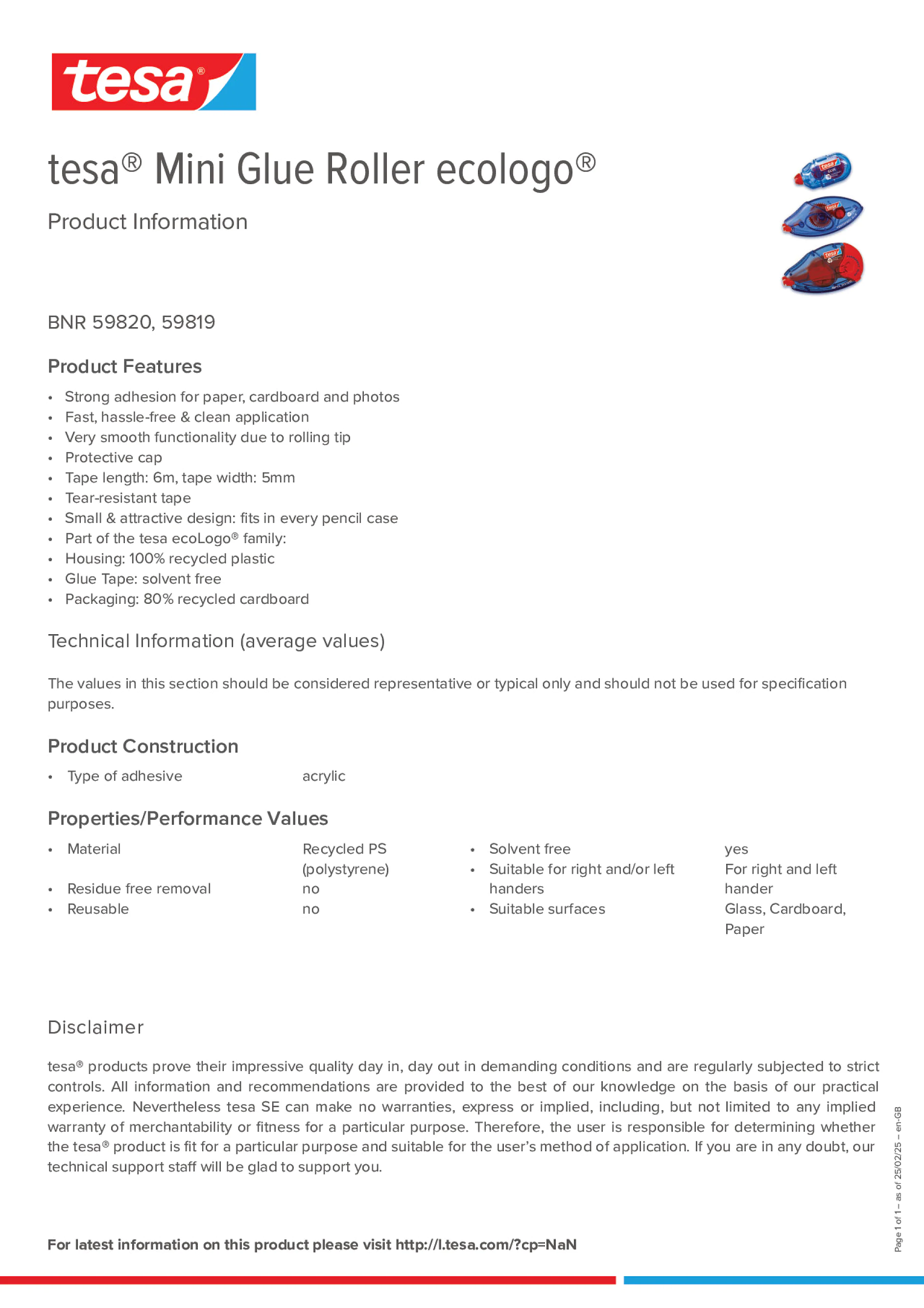 Product information_tesa® 59819_en-GB